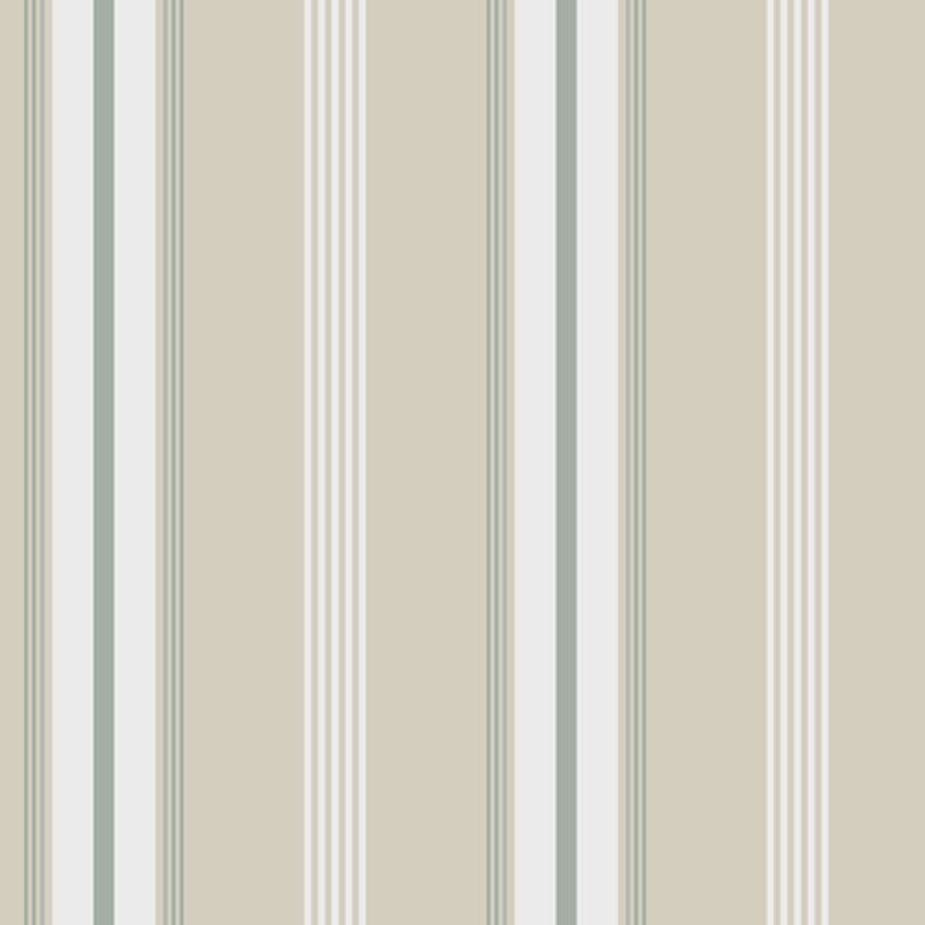 Fridolf tapet från Midbec med randigt mönster i grön och beige. Från kollektionen Havsblick. Nonwoven-material.