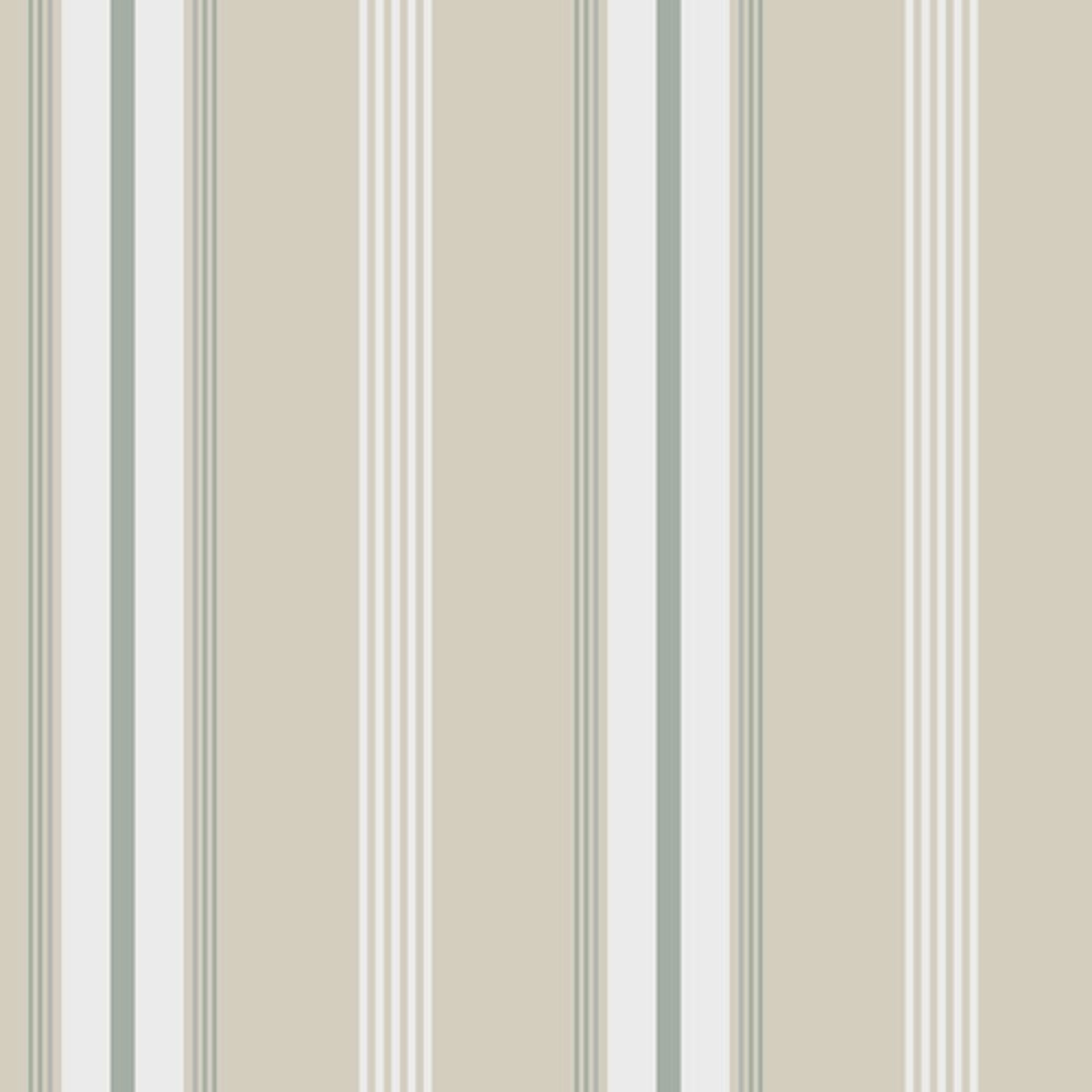Fridolf tapet från Midbec med randigt mönster i grön och beige. Från kollektionen Havsblick. Nonwoven-material.