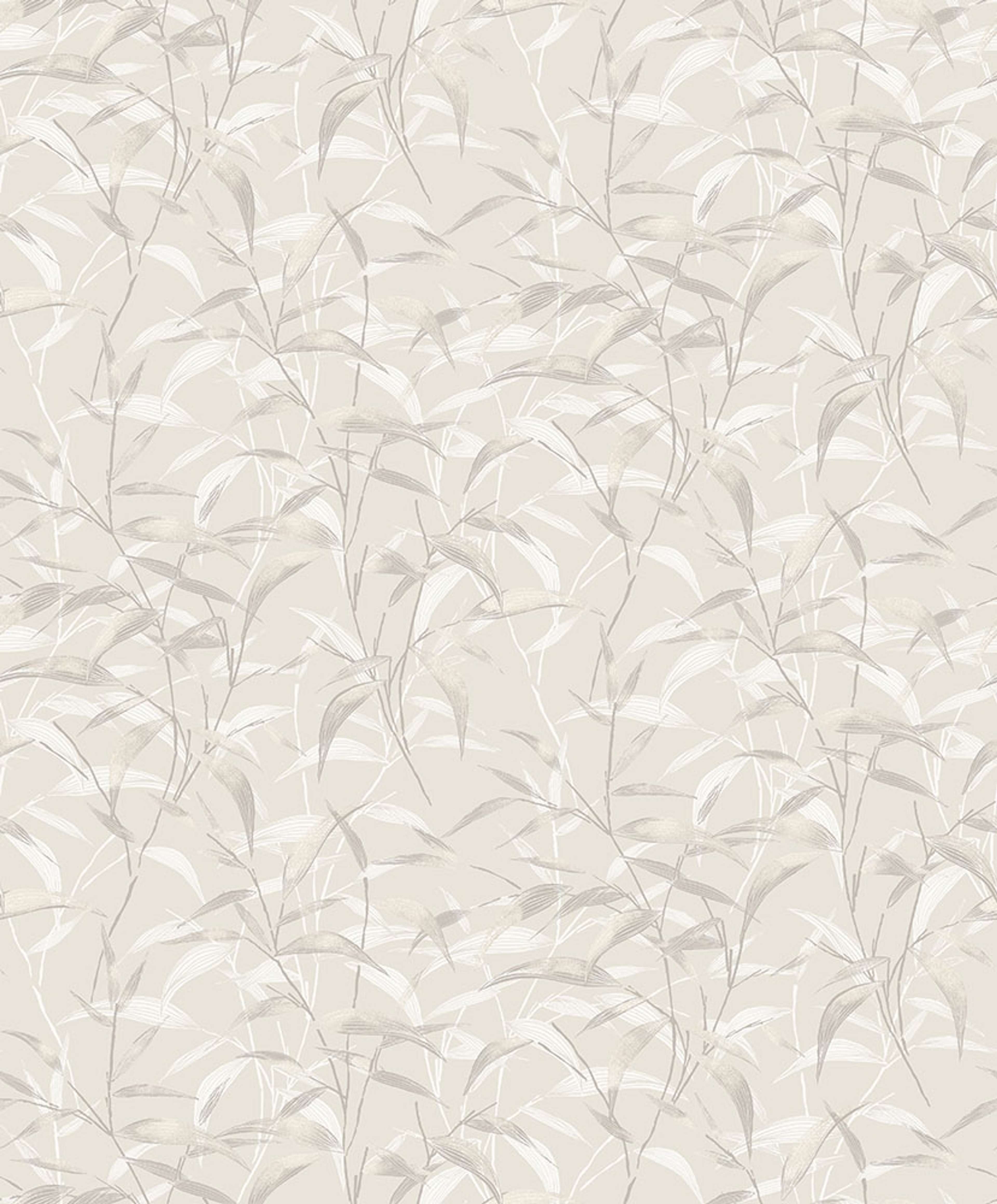 Lillia, beige tapet tapet med botaniskt mönster i beige. Från kollektionen Aquila. Nonwoven-material med förskjuten passning.