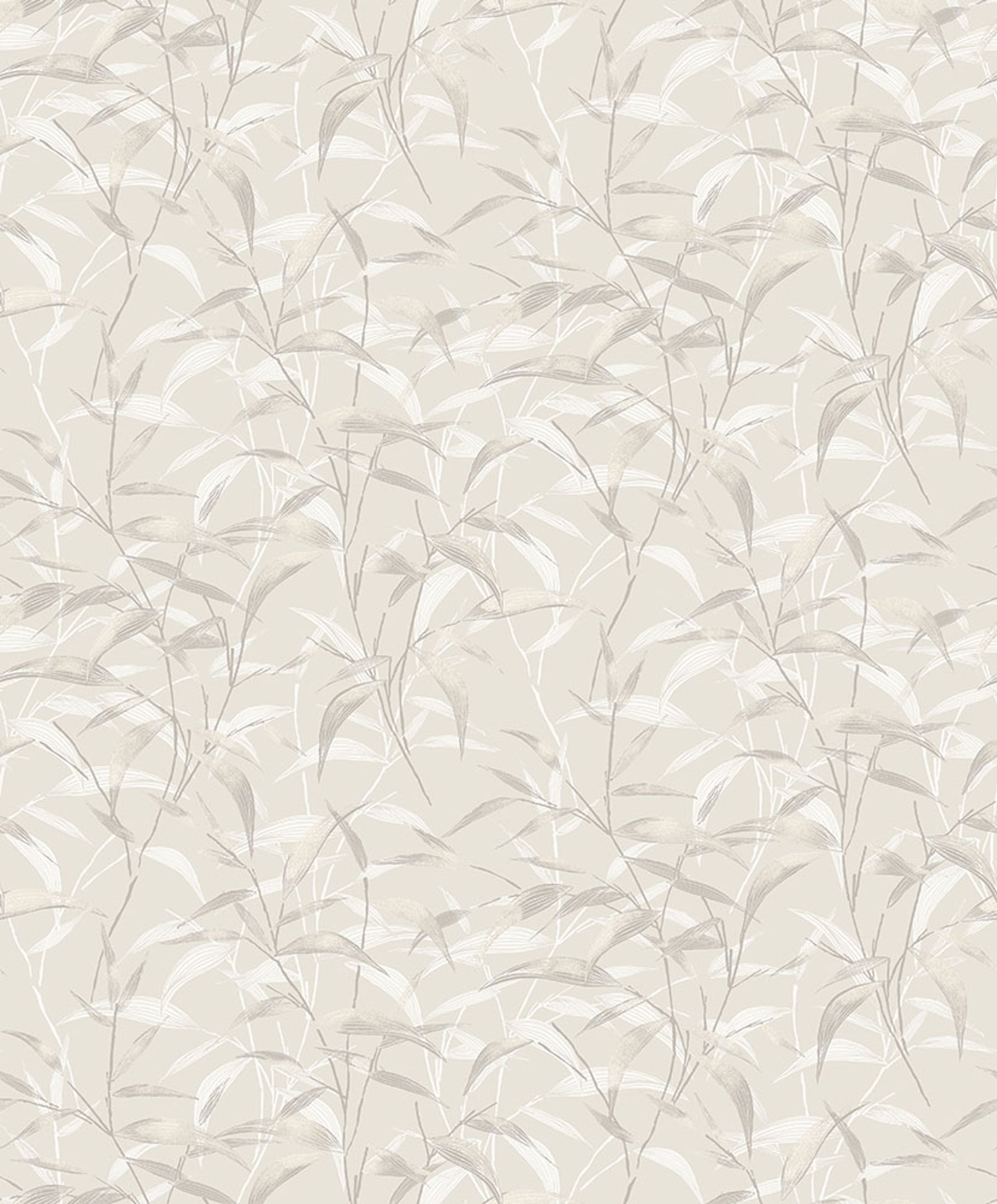 Lillia, beige tapet tapet med botaniskt mönster i beige. Från kollektionen Aquila. Nonwoven-material med förskjuten passning.