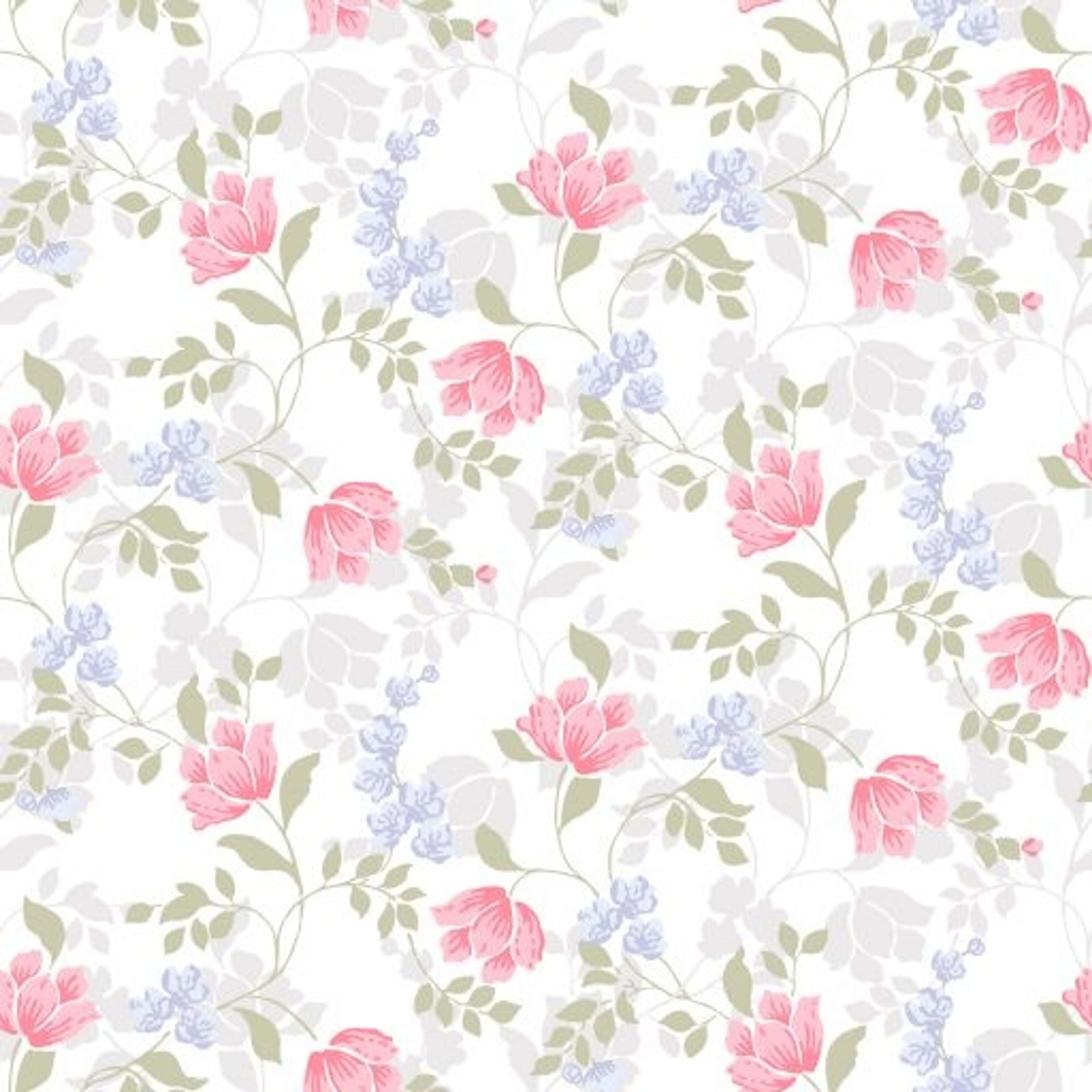 Malin, Multi tapet från duro med blommigt mönster i rosa. Från kollektionen Spira. Nonwoven-material med rak passning.