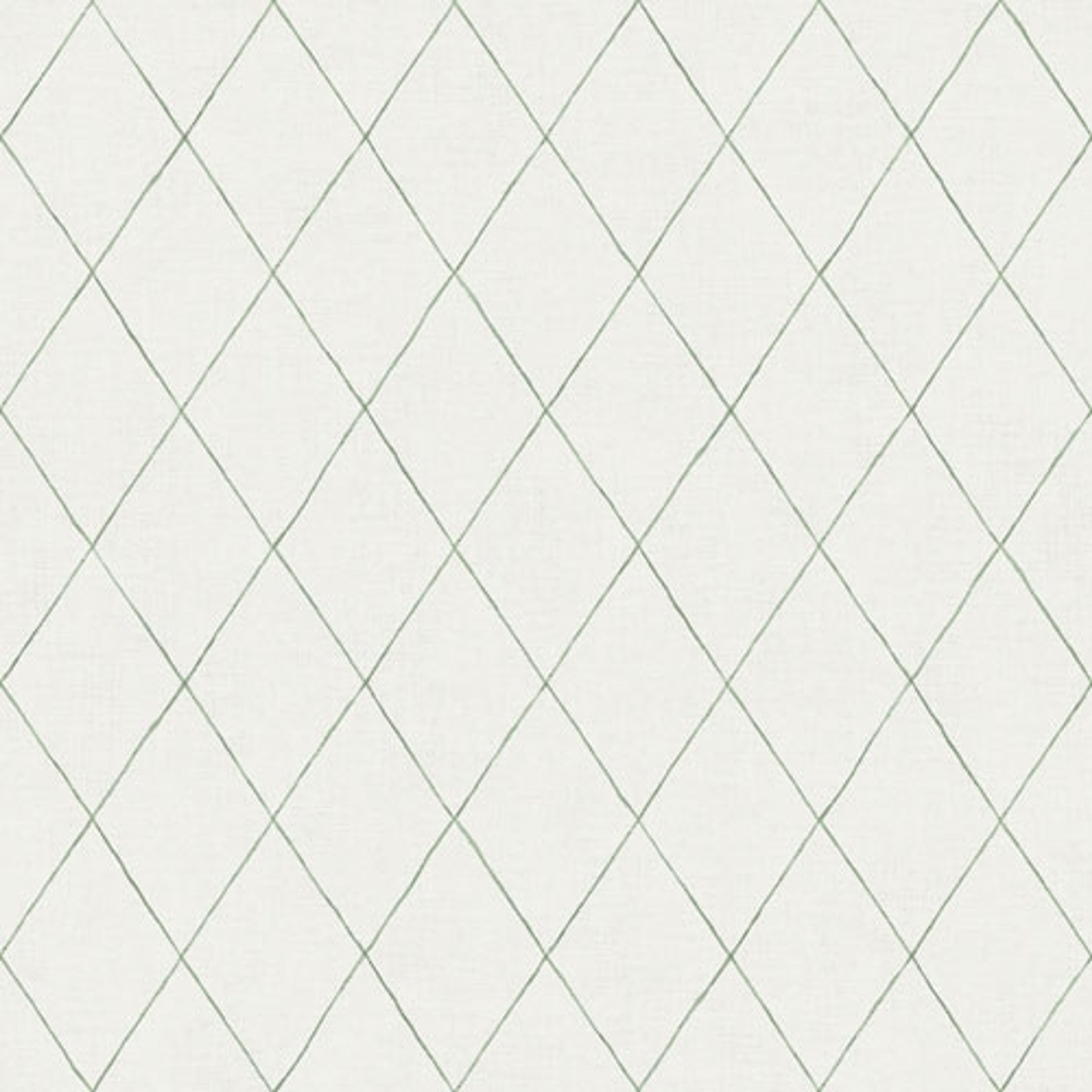 Ruben ljus tapet med trellismönster i grönt tapet från Midbec med trellis mönster i grön. Från kollektionen Morgongåva. Nonwoven-material med rak passning.