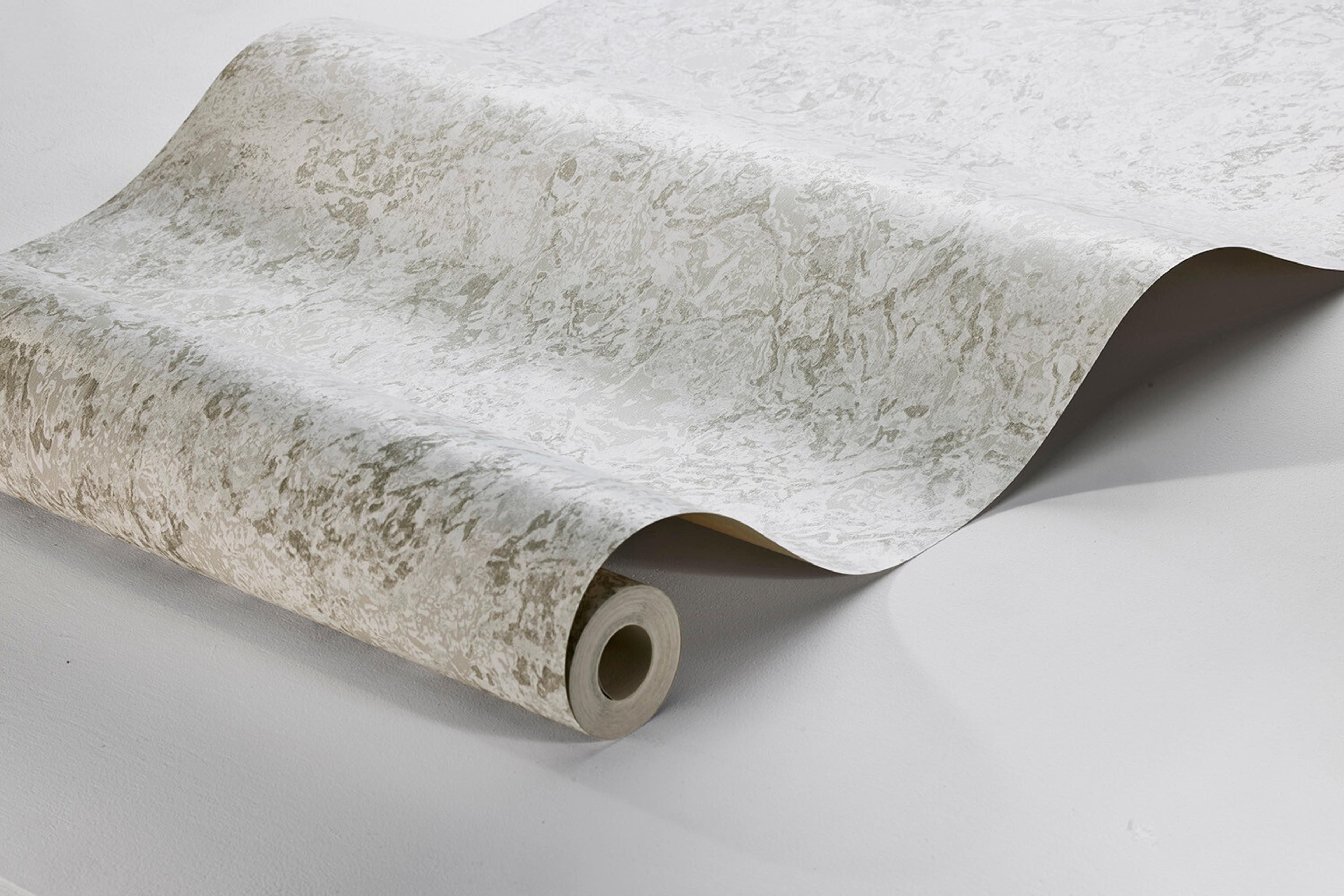 Travertine tapet med djur, botaniskt mönster i blå. Från kollektionen Treasured. Nonwoven-material med förskjuten passning. Passar i kök, hall och arbetsrum.