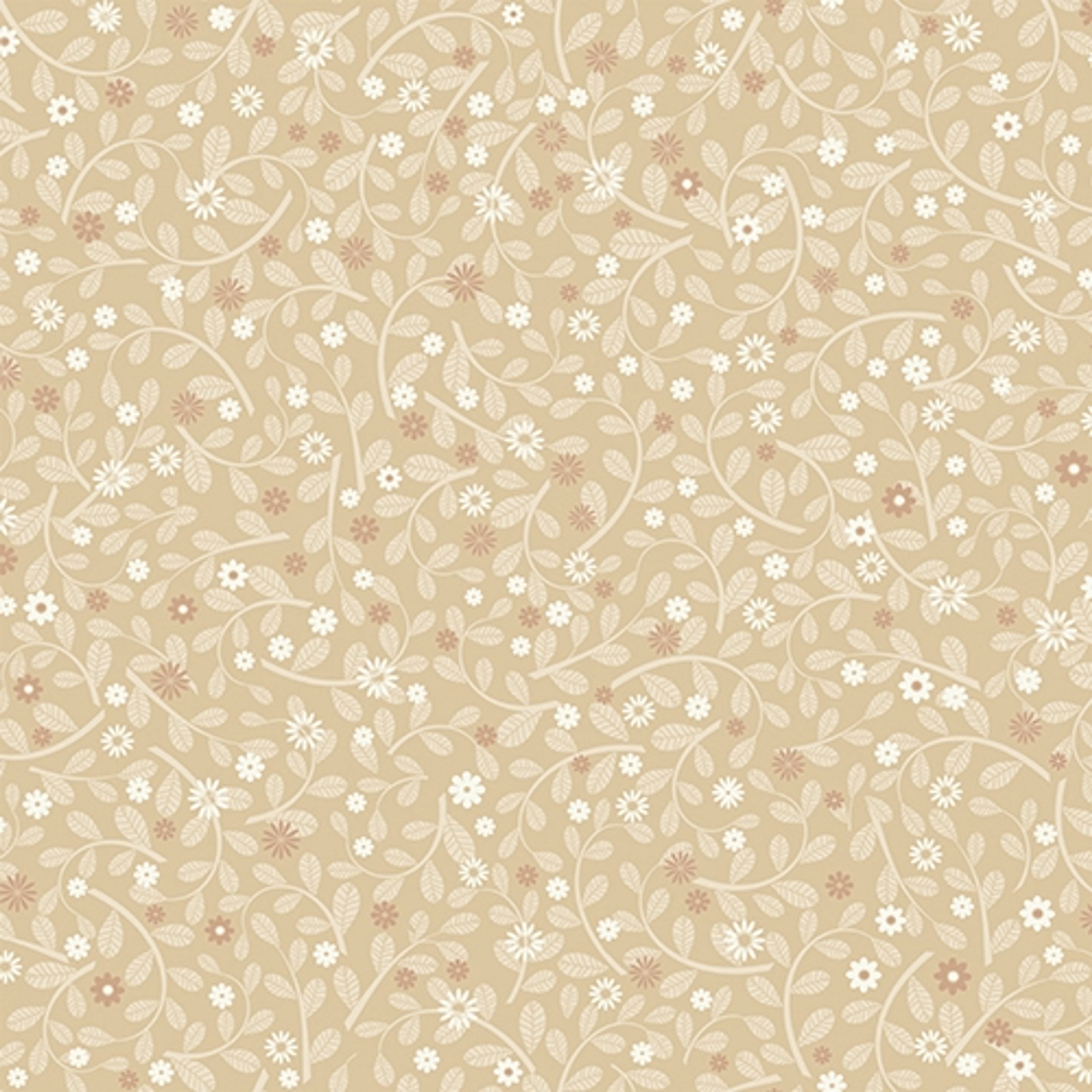 Sunnanö Hummelvik, havregul tapet med blommigt mönster i gul. Från kollektionen Sunnanö. Nonwoven-material med förskjuten passning.