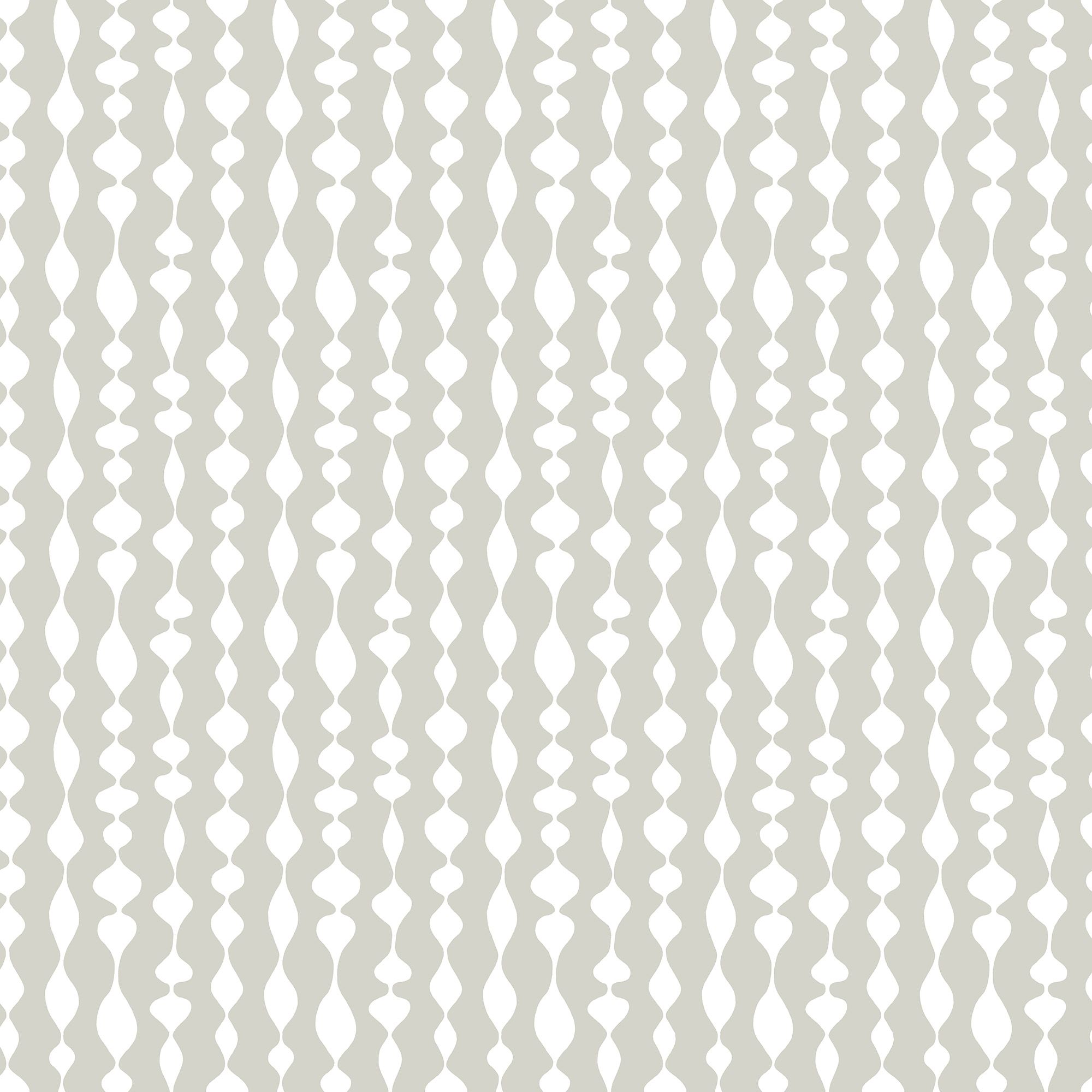 Margaret Rose grå tapet med grafiskt mönster i grå. Från kollektionen Gammalsvenska klassiker 1850–1950. Nonwoven-material med rak passning.