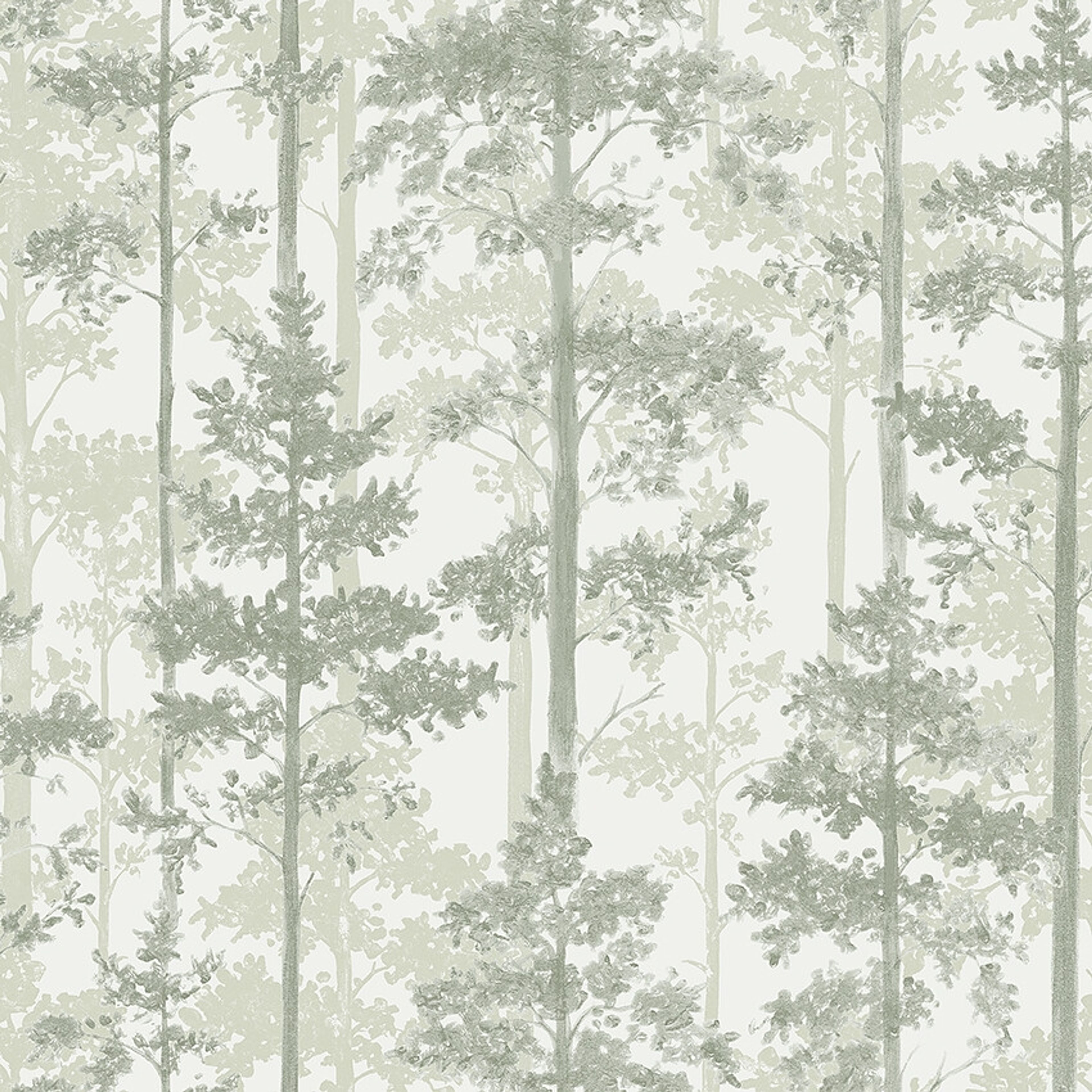 Ronja 38766, tapet tapet med botaniskt, grafiskt mönster i grön. Från kollektionen Borosan Hem. Nonwoven-material med förskjuten passning.