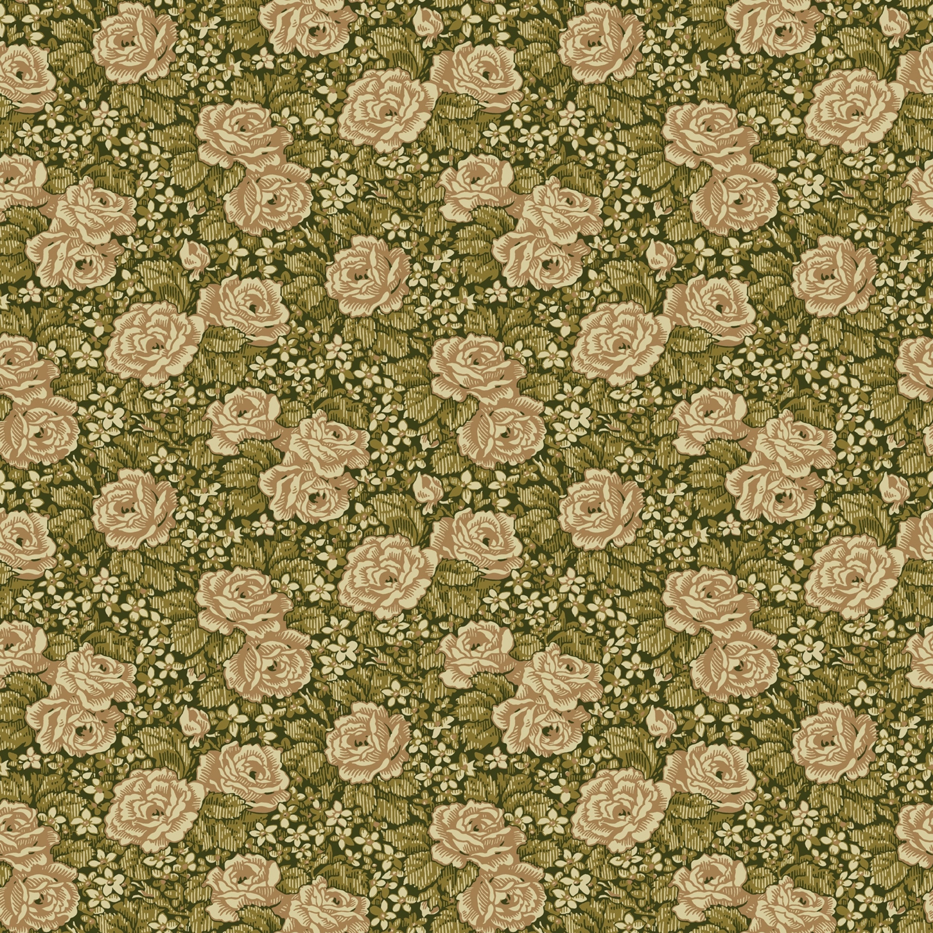 Rosengång tapet med blommigt mönster i gul. Från kollektionen Rosenlycka. Nonwoven-material med rak passning. Passar i vardagsrum, sovrum och matsal.