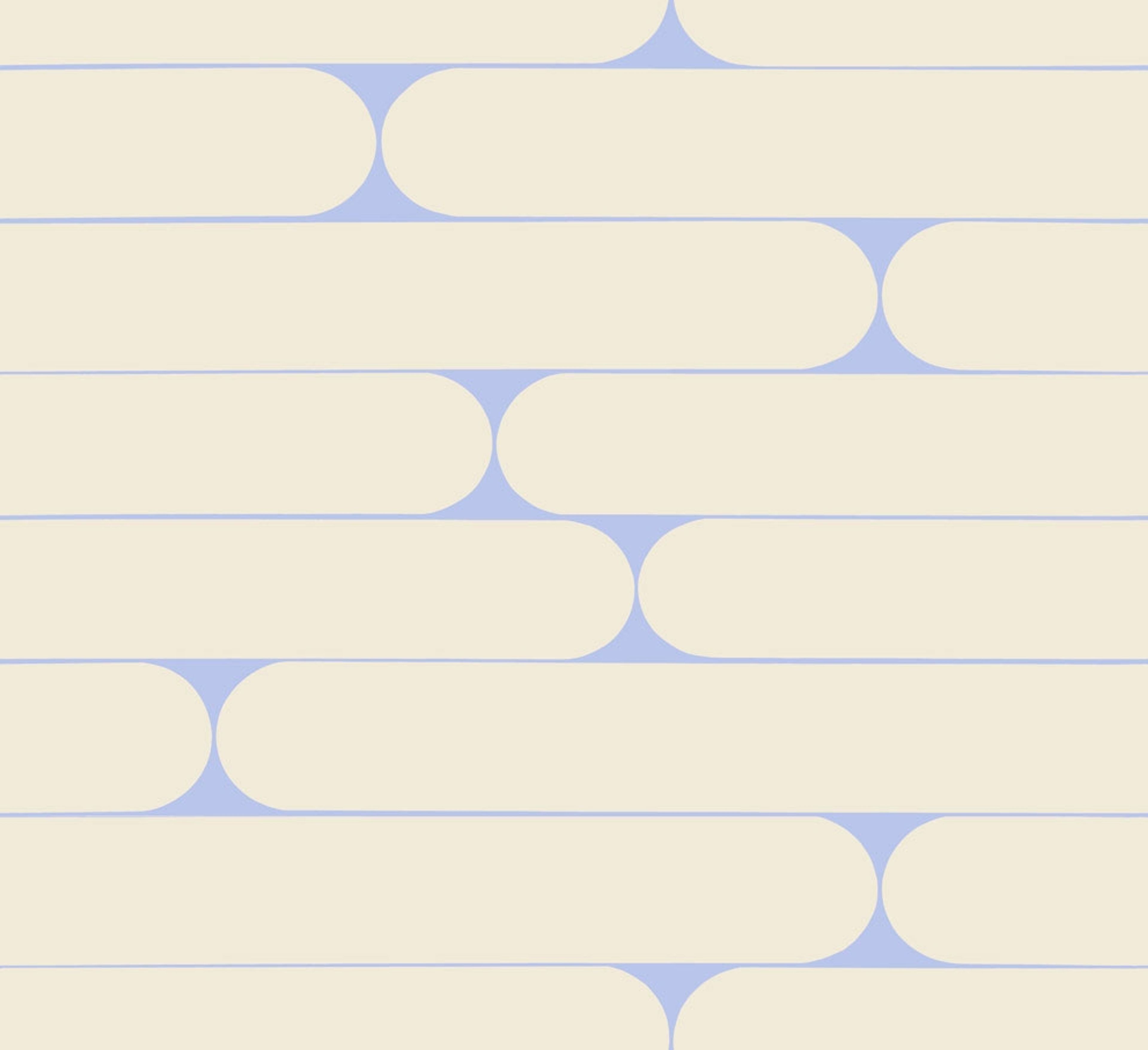 Putki tapet med grafiskt mönster i beige. Från kollektionen Marimekko 6. Nonwoven-material med rak passning.