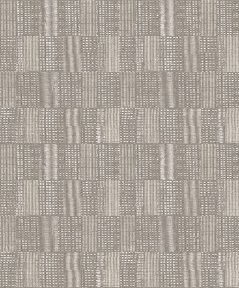 Gyan Taupe tapet med grafiskt mönster i grå. Från kollektionen Summer. Nonwoven-material med rak passning.