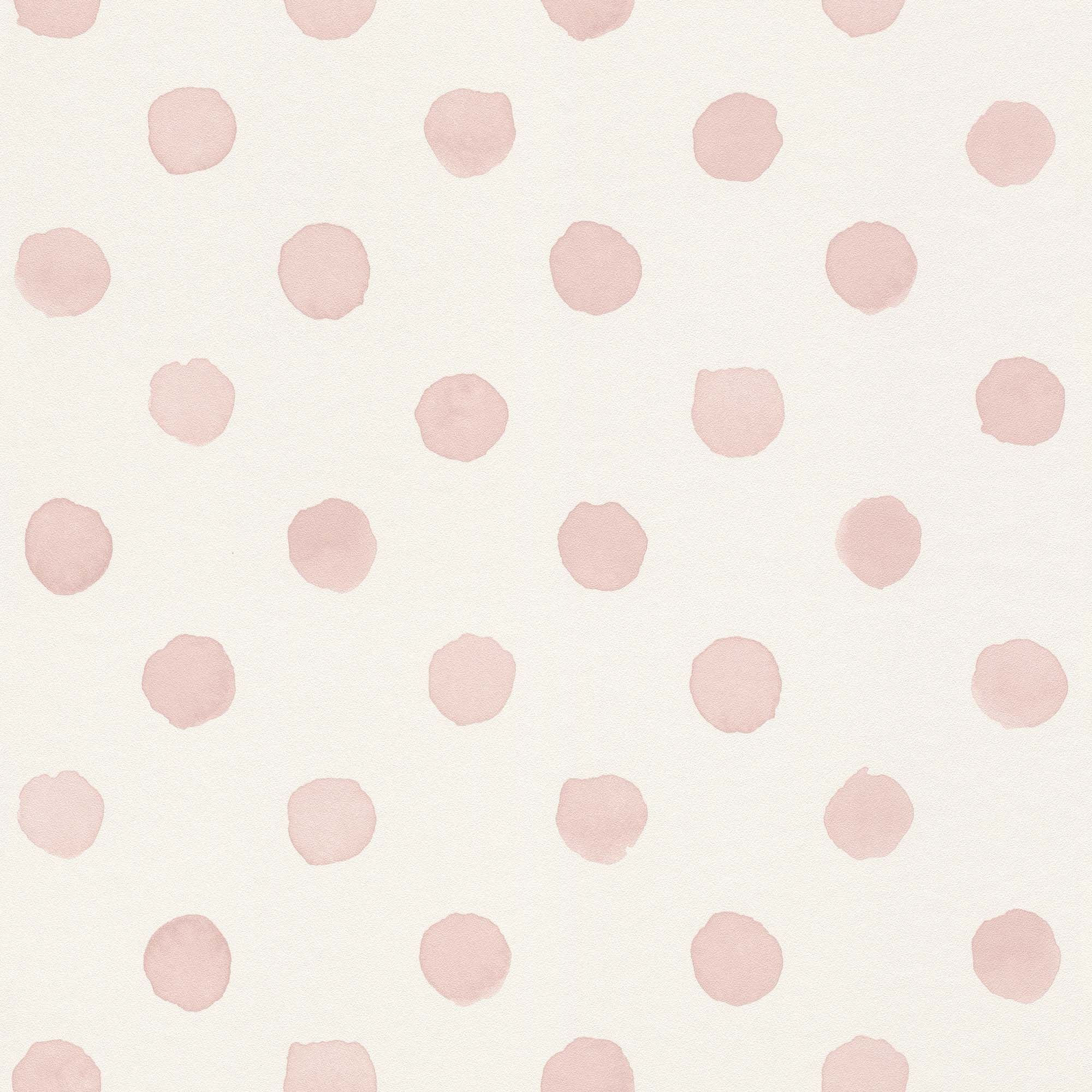 Kids World tapet med prickigt mönster i vit. Från kollektionen Kids World. Nonwoven-material. Passar i vardagsrum, hall och barnrum.