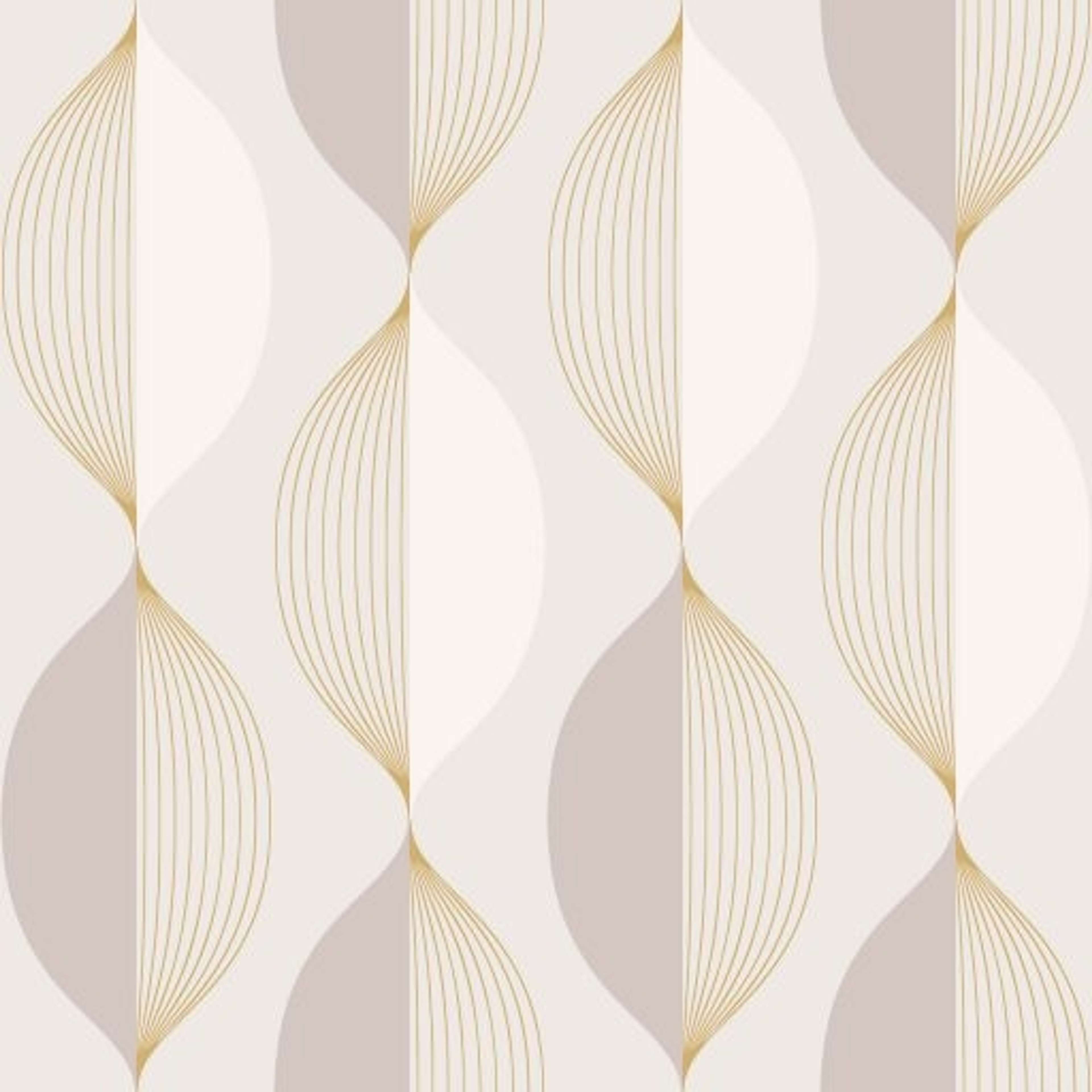 Ellips, Beige tapet från duro med geometriskt mönster i beige. Från kollektionen Natur. Nonwoven-material med rak passning.