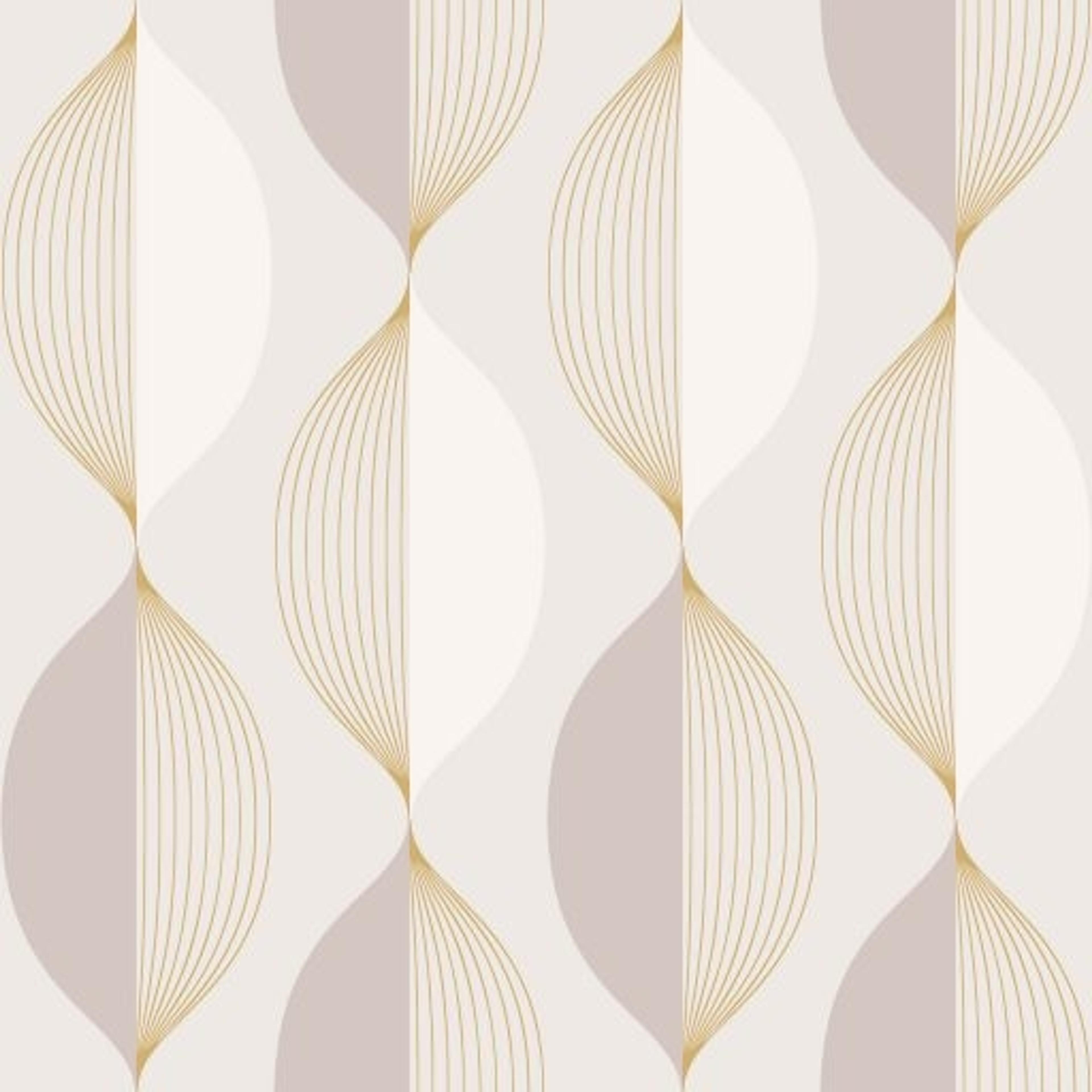 Ellips, Beige tapet från duro med geometriskt mönster i beige. Från kollektionen Natur. Nonwoven-material med rak passning.