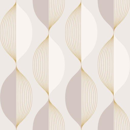 Ellips, Beige tapet från duro med geometriskt mönster i beige. Från kollektionen Natur. Nonwoven-material med rak passning.