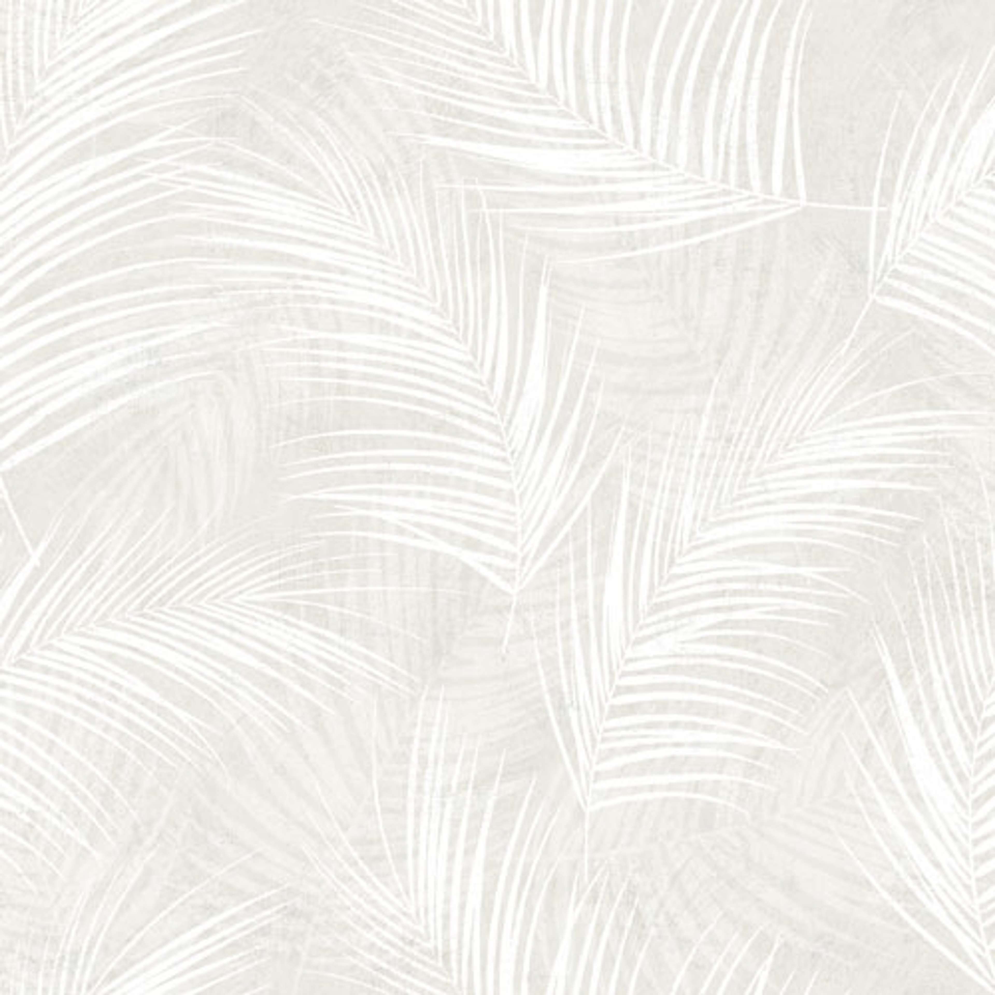 Palma tapet från Midbec med botaniskt mönster i beige. Från kollektionen Palma. Nonwoven-material med förskjuten passning. Passar i tonårsrum, kök och arbetsrum.