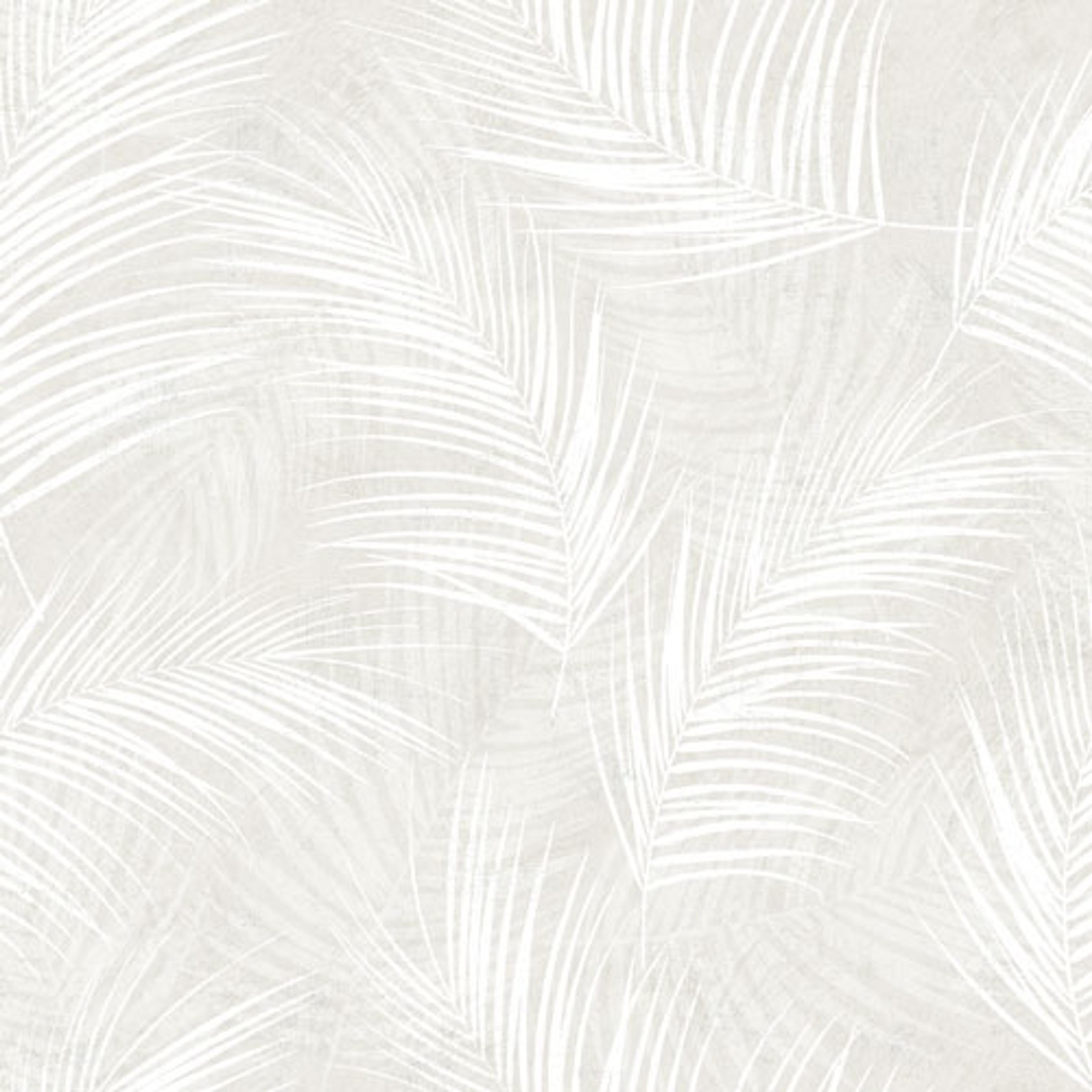 Palma tapet från Midbec med botaniskt mönster i beige. Från kollektionen Palma. Nonwoven-material med förskjuten passning. Passar i tonårsrum, kök och arbetsrum.