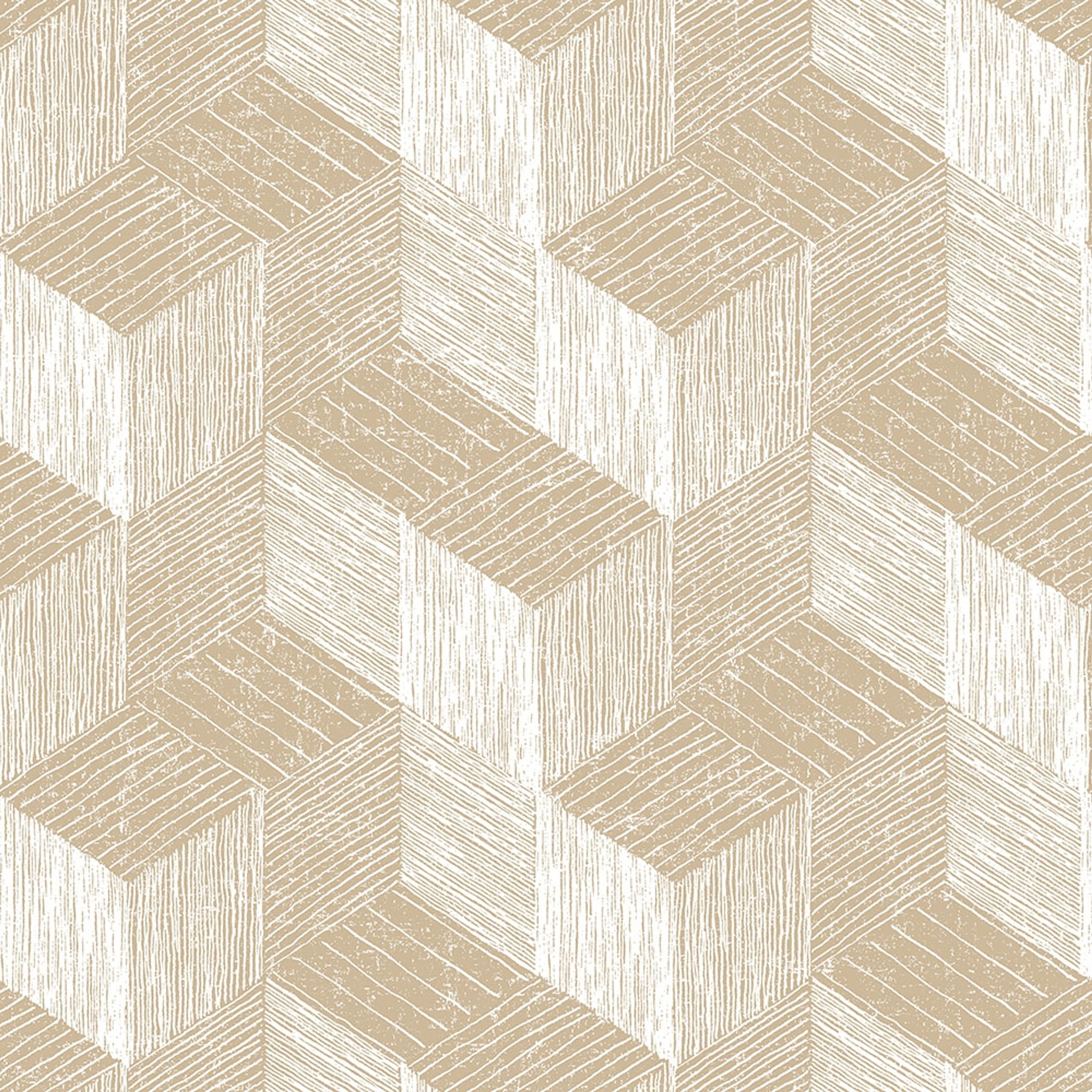 Freno tapet i beige tapet med grafiskt mönster i beige. Från kollektionen jungle fever. Nonwoven-material med rak passning. Passar i vardagsrum och matsal.