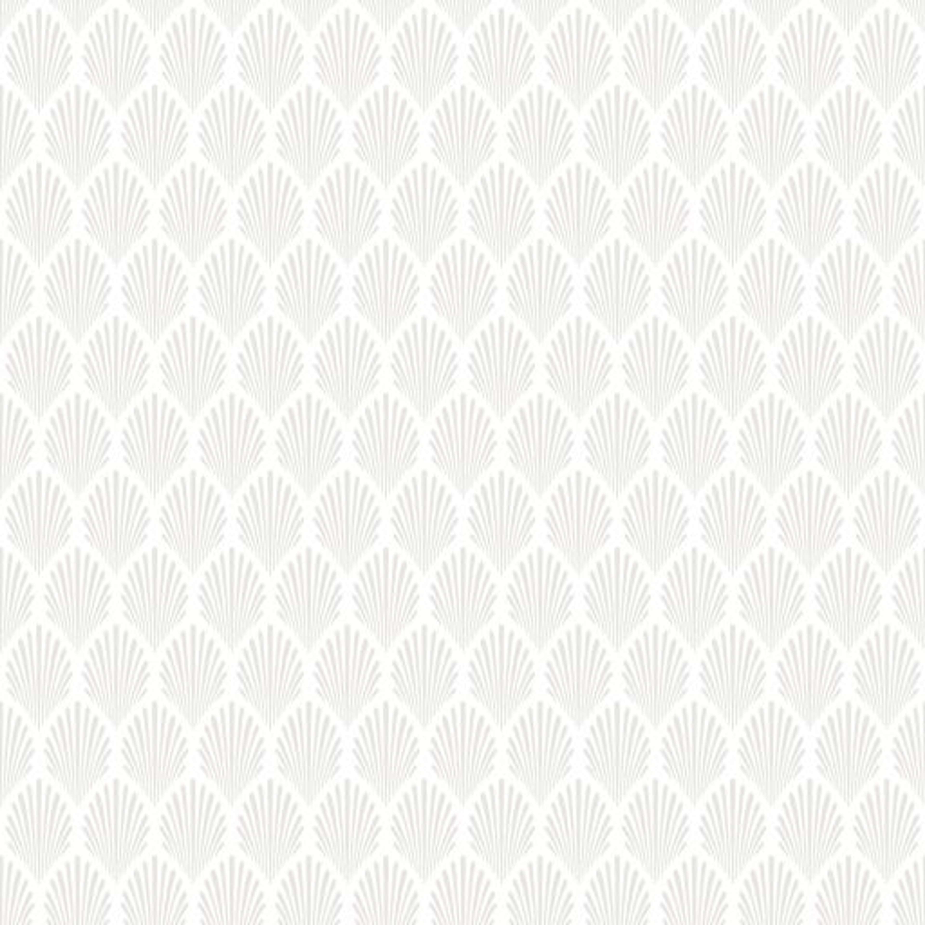 Elsa, Vit tapet från duro med geometriskt mönster i vit. Från kollektionen Spira. Nonwoven-material med rak passning.