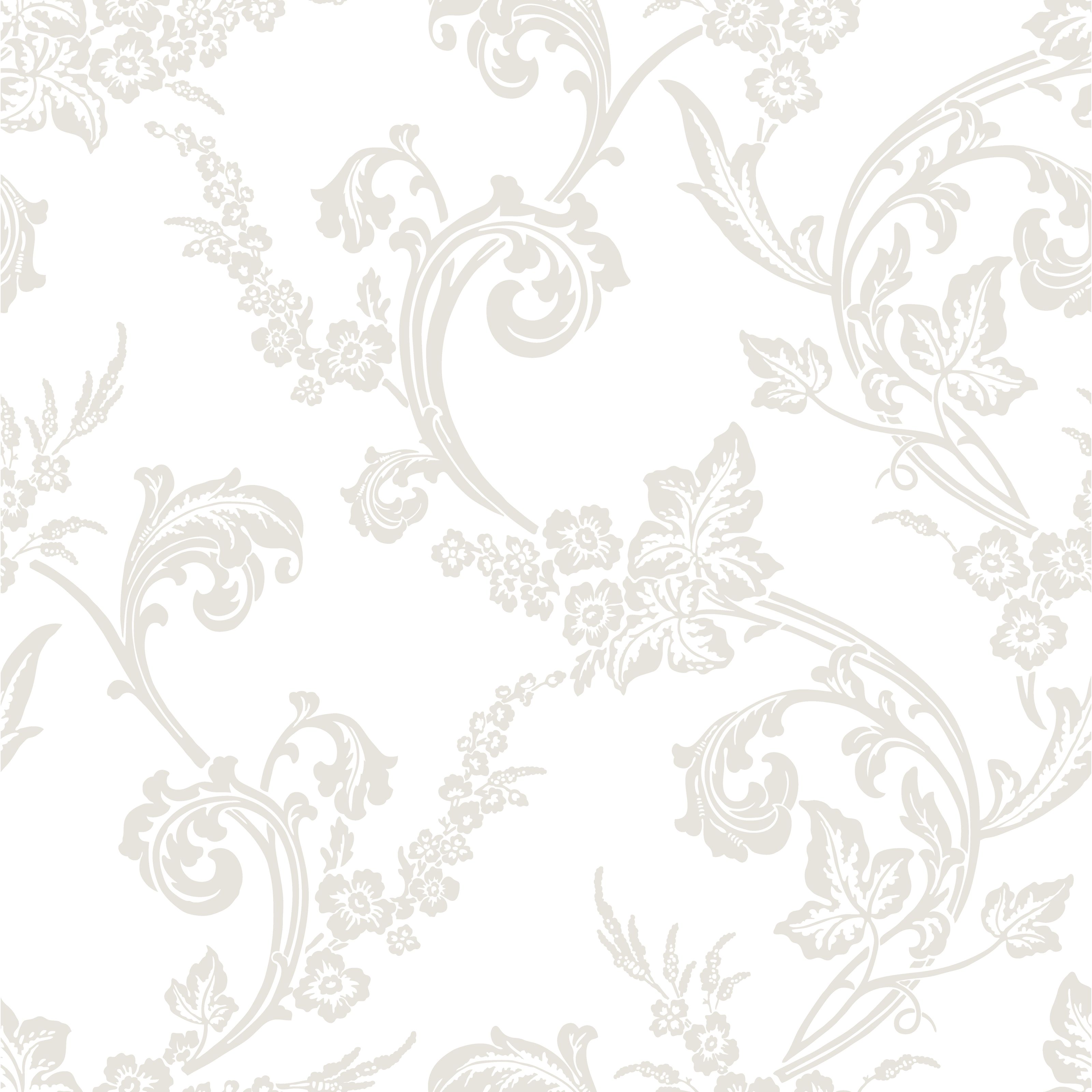 Johannelund, beige tapet från duro med geometriskt, blommigt mönster i beige. Från kollektionen Duro 1900. Nonwoven-material med rak mönsterpassning.