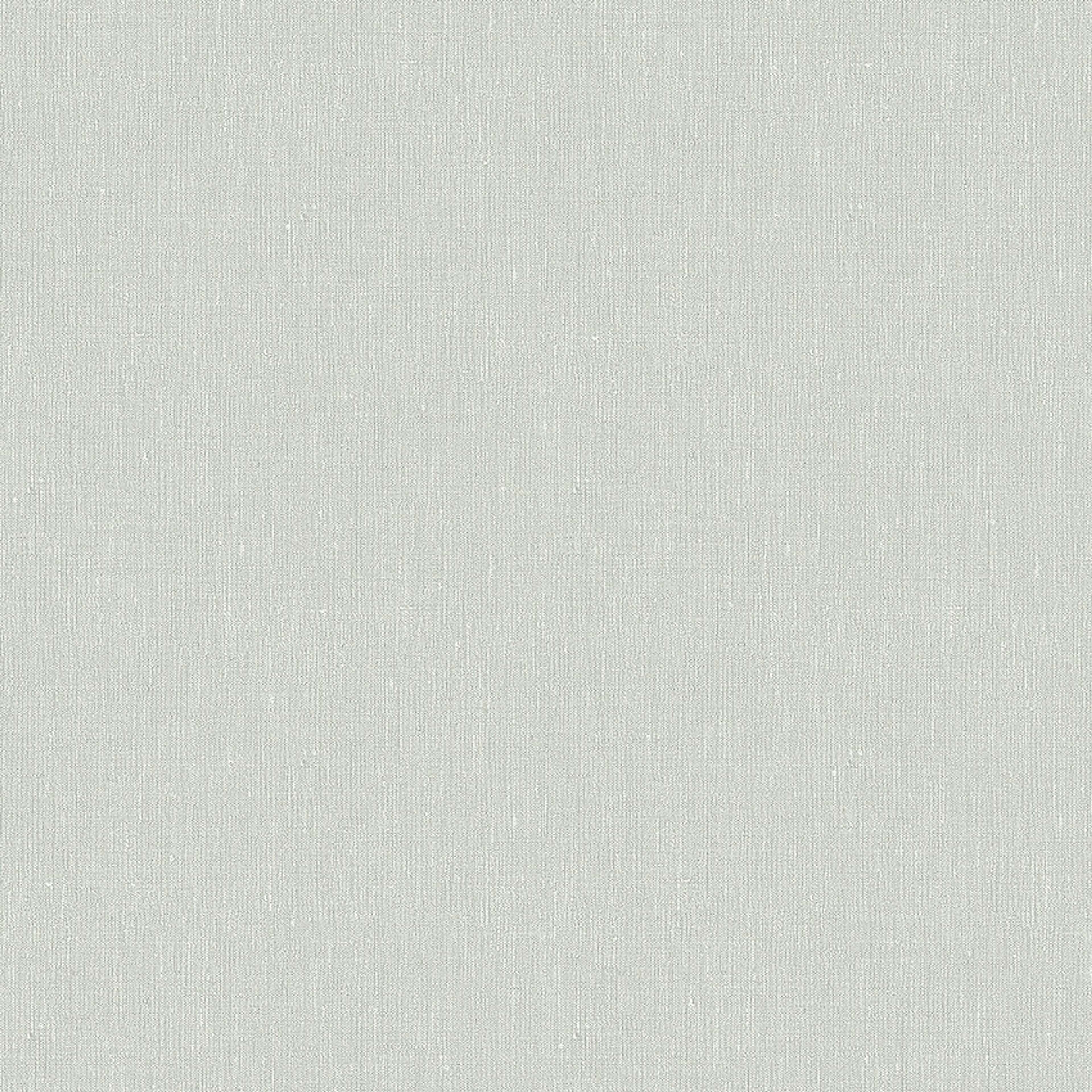 Sage Green tapet med enfargat, textilimitation mönster i grön. Från kollektionen Linen. Nonwoven-material. Passar i vardagsrum och matsal.