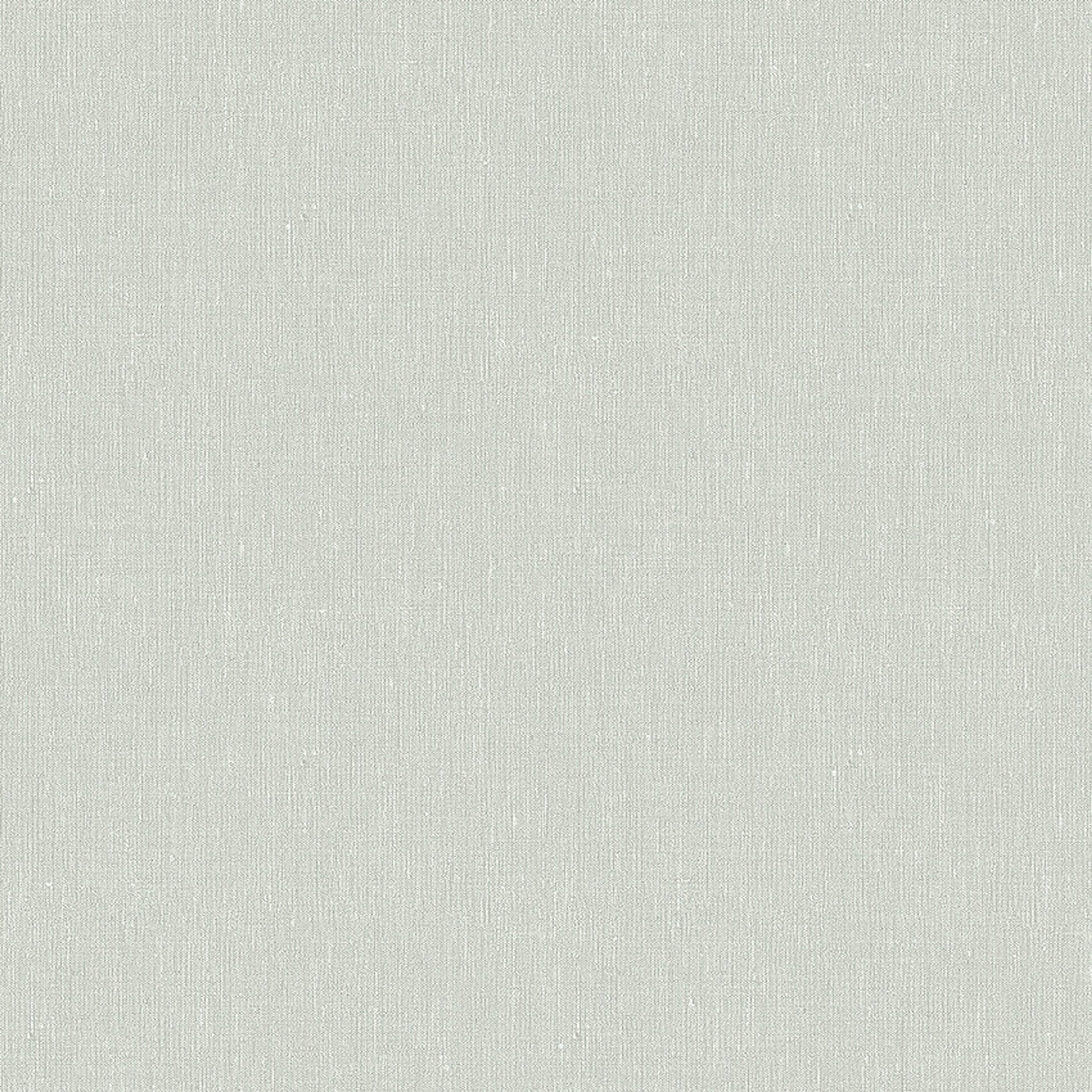 Sage Green tapet med enfargat, textilimitation mönster i grön. Från kollektionen Linen. Nonwoven-material. Passar i vardagsrum och matsal.