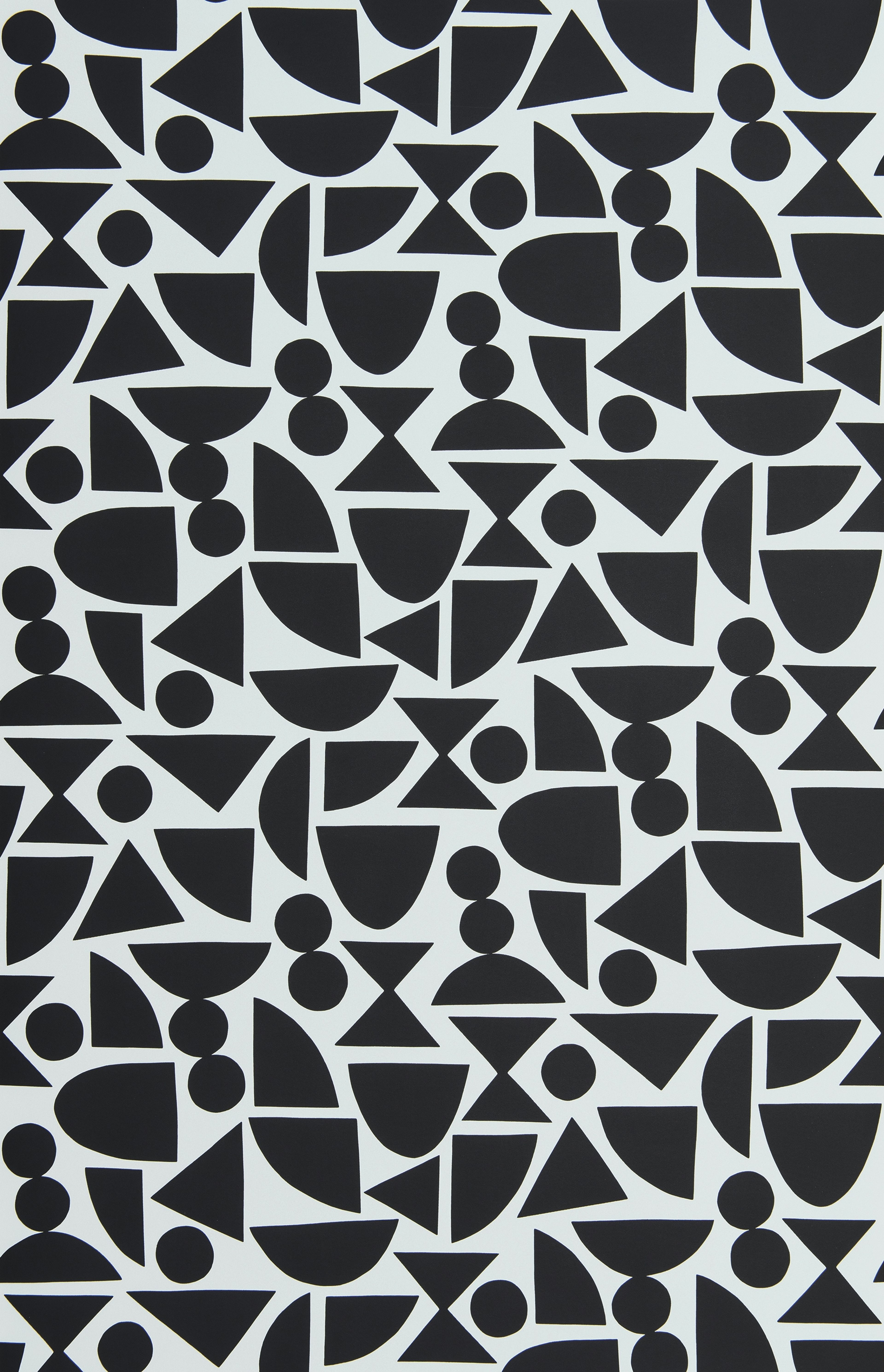 Shapes tapet från Midbec med geometriskt mönster i grön. Från kollektionen Seven Sisters. Nonwoven-material med förskjuten passning.