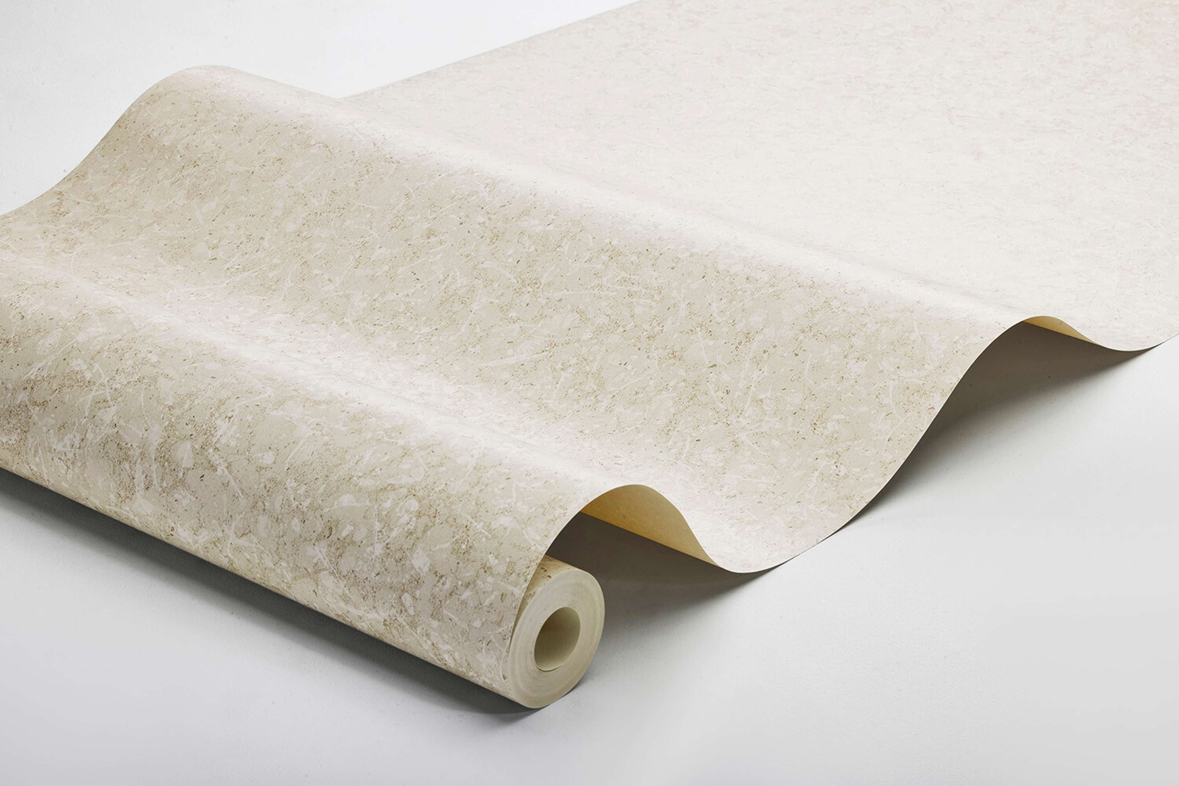 Northern Stone tapet med tegelsten mönster i beige. Från kollektionen Woodland. Nonwoven-material.