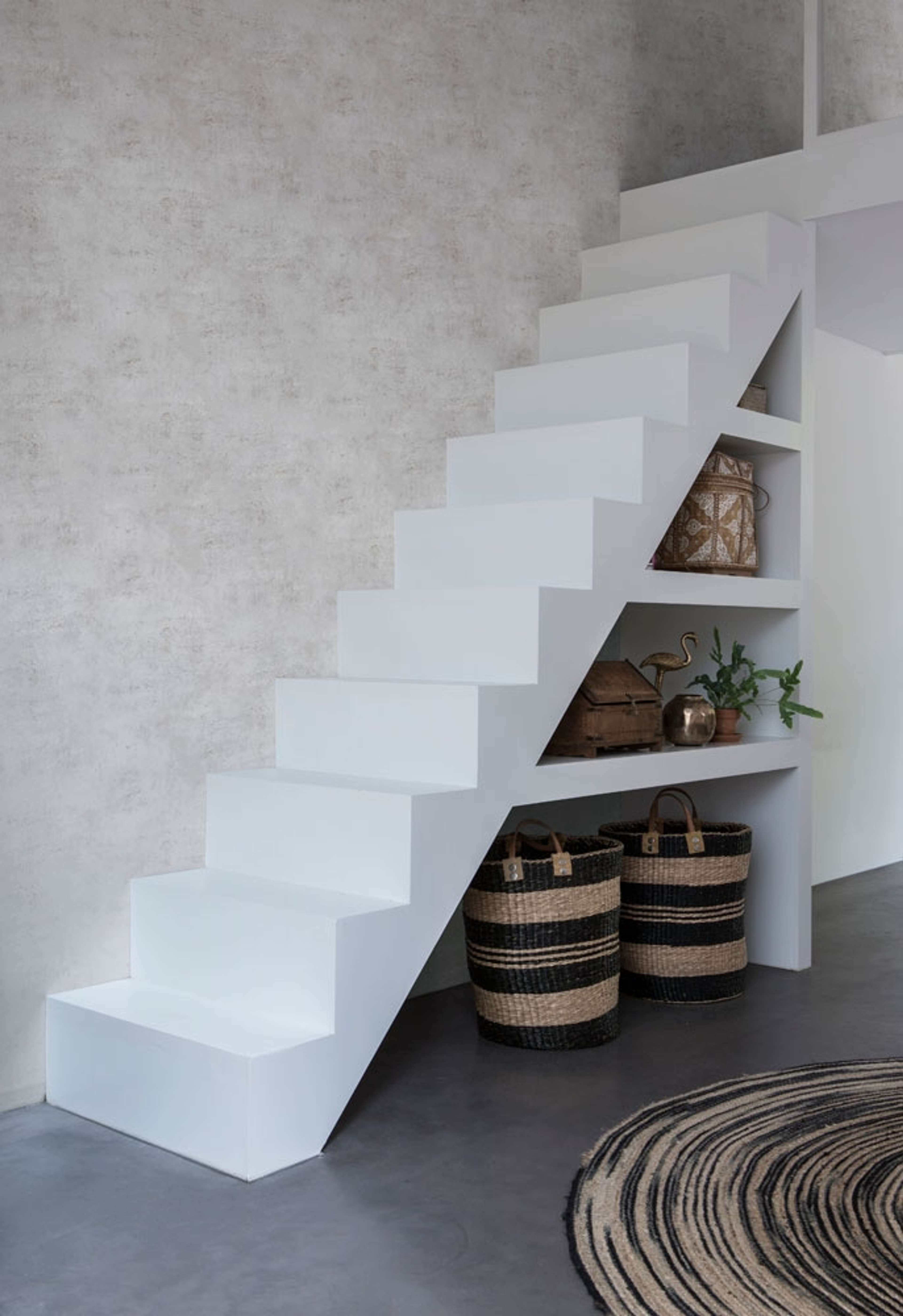 Industri tapet från Midbec med tegelsten mönster i grå. Från kollektionen Concrete, Industri 2. Nonwoven-material. Vintage-stil. Passar i vardagsrum, hall och arbetsrum.