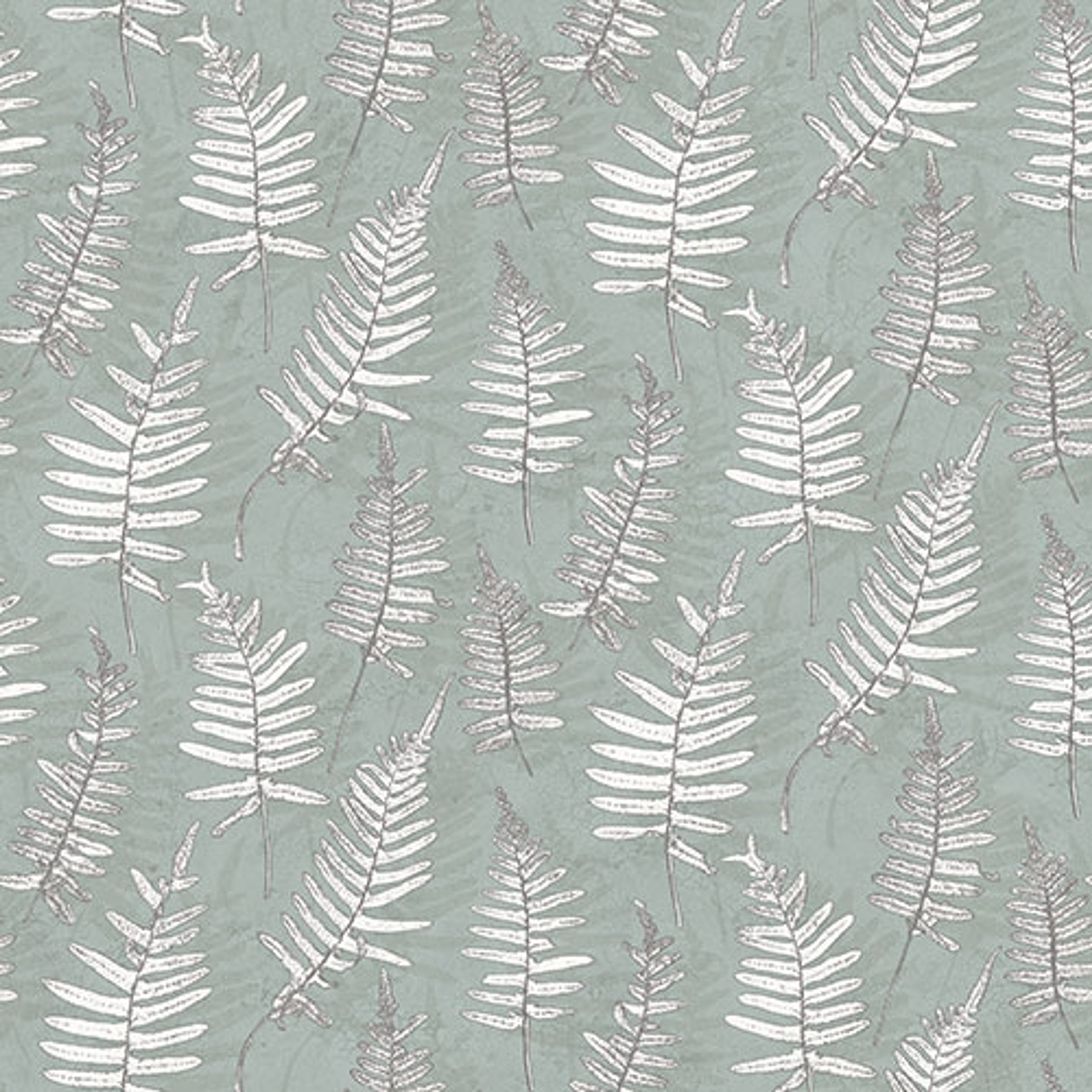 Stensöta tapet med botaniskt mönster i grön. Från kollektionen skogsgläntan. Nonwoven-material med rak passning. Passar i vardagsrum, sovrum och matsal.