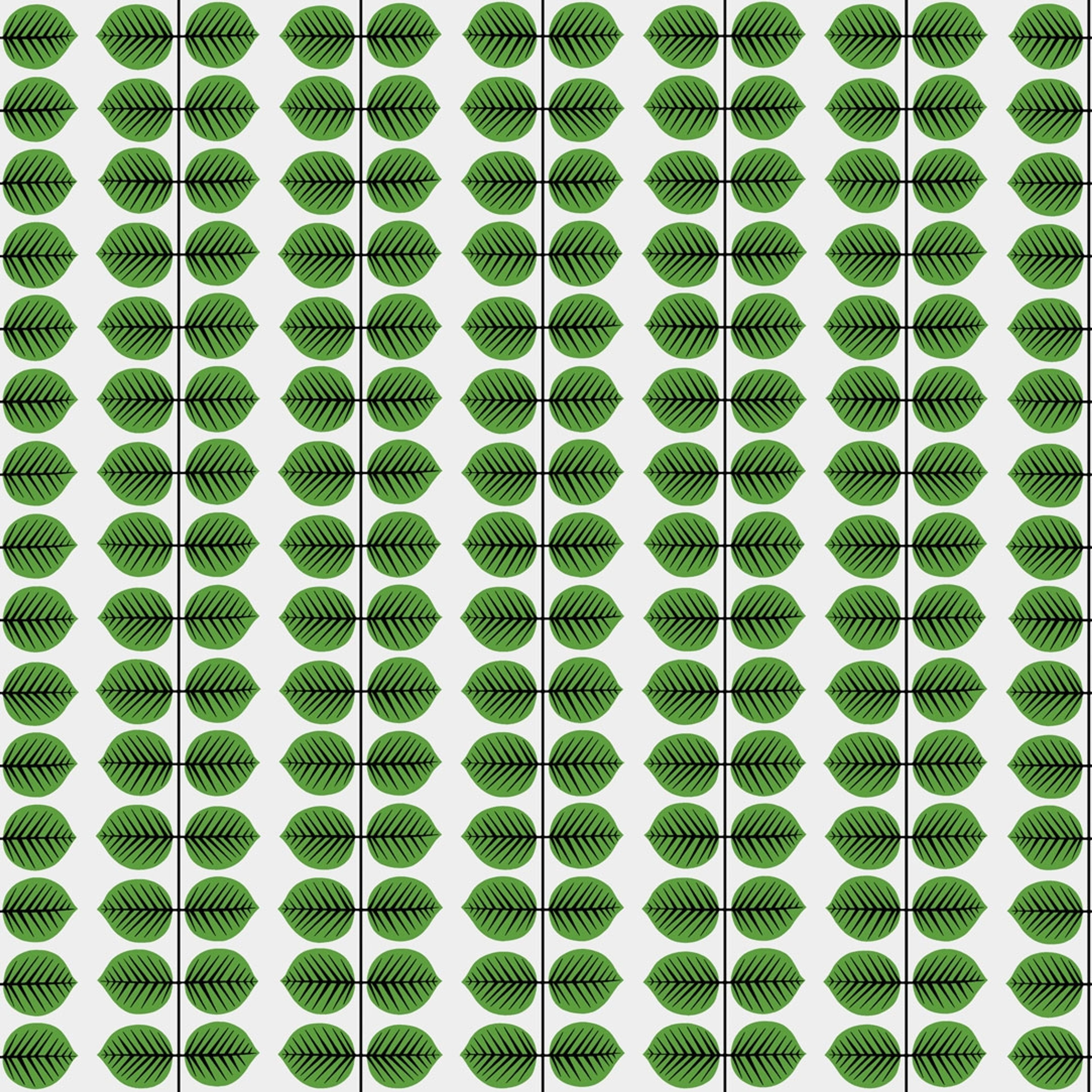 Berså, grön tapet från Boråstapeter med grafiskt, retro mönster i vit och grön. Från kollektionen Scandinavian Designers II. Nonwoven-material med rak passning. Vintage-stil.
