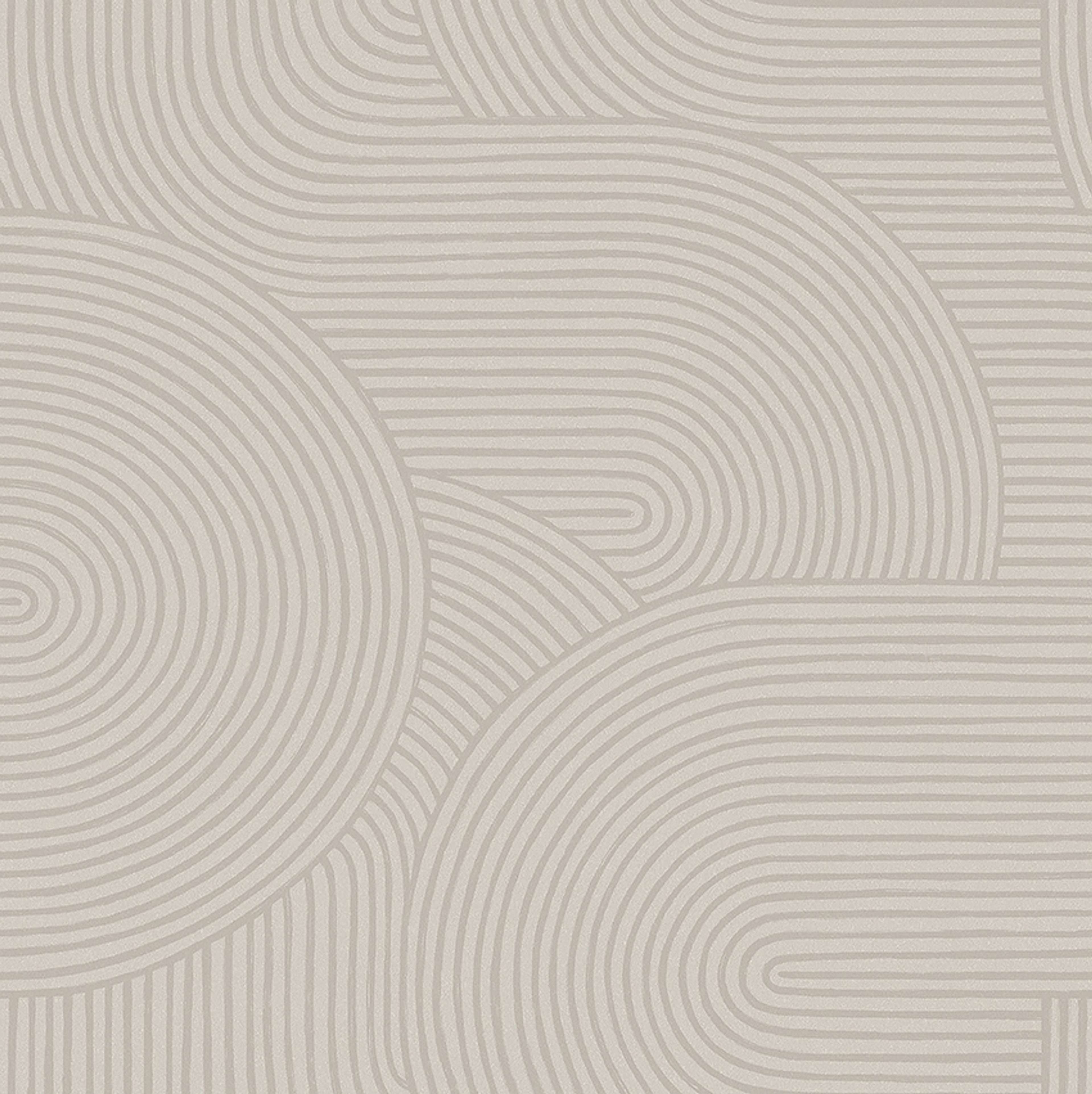 Zen beige, tapet tapet med grafiskt mönster i beige. Från kollektionen Graphics. Nonwoven-material med rak passning. Passar i vardagsrum.