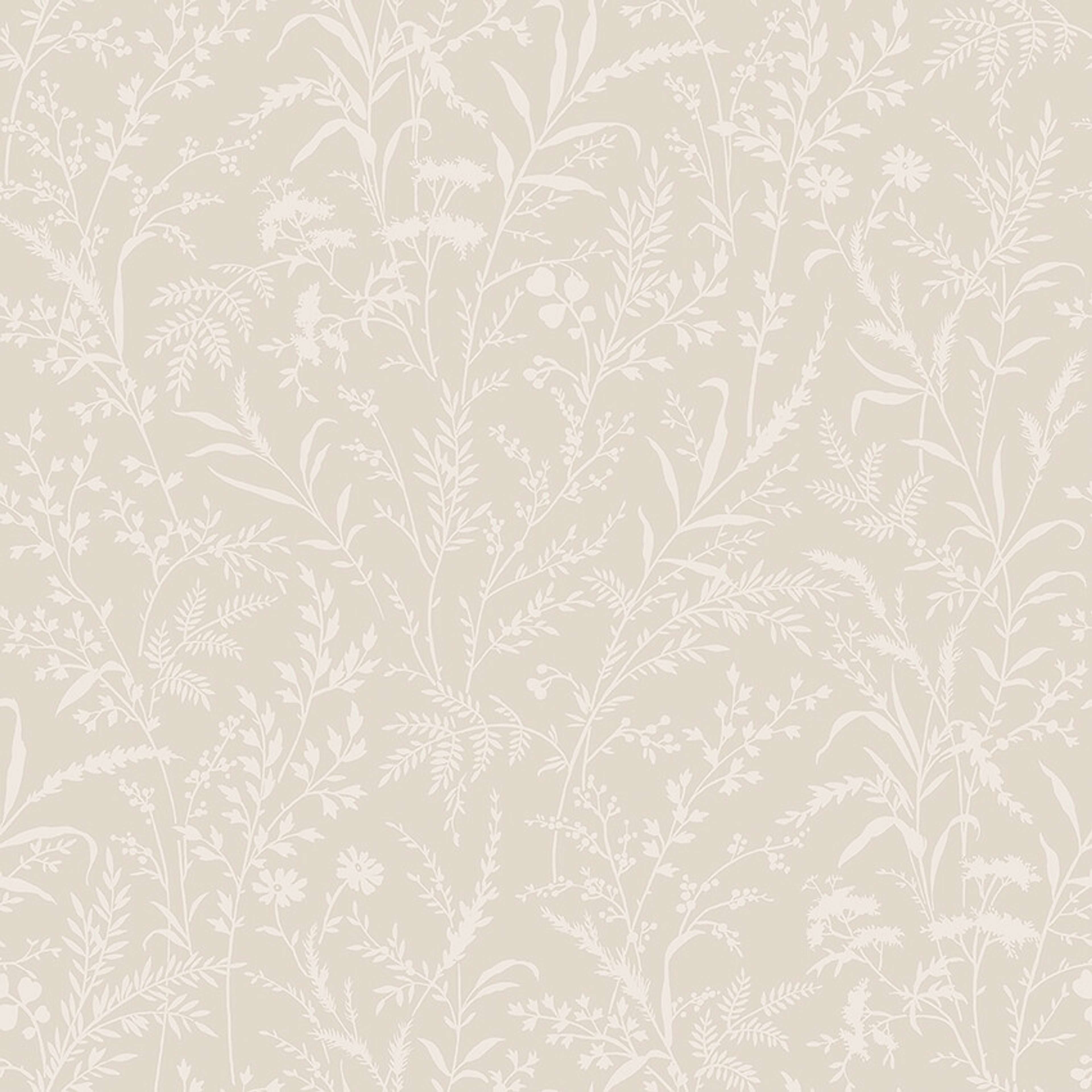 Florian 38737, tapet tapet med botaniskt mönster i cream. Från kollektionen Borosan Hem. Nonwoven-material med rak passning.