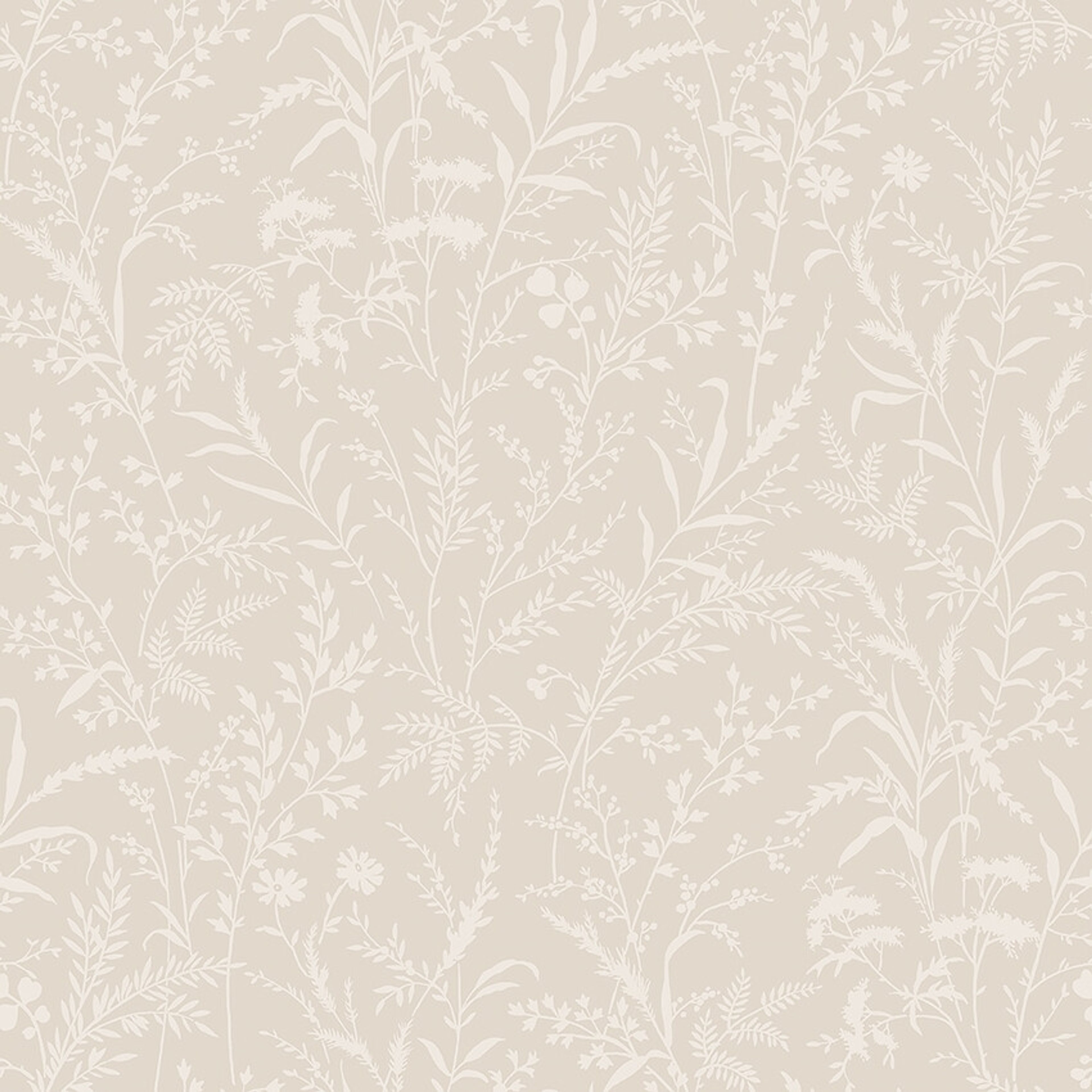 Florian 38737, tapet tapet med botaniskt mönster i cream. Från kollektionen Borosan Hem. Nonwoven-material med rak passning.