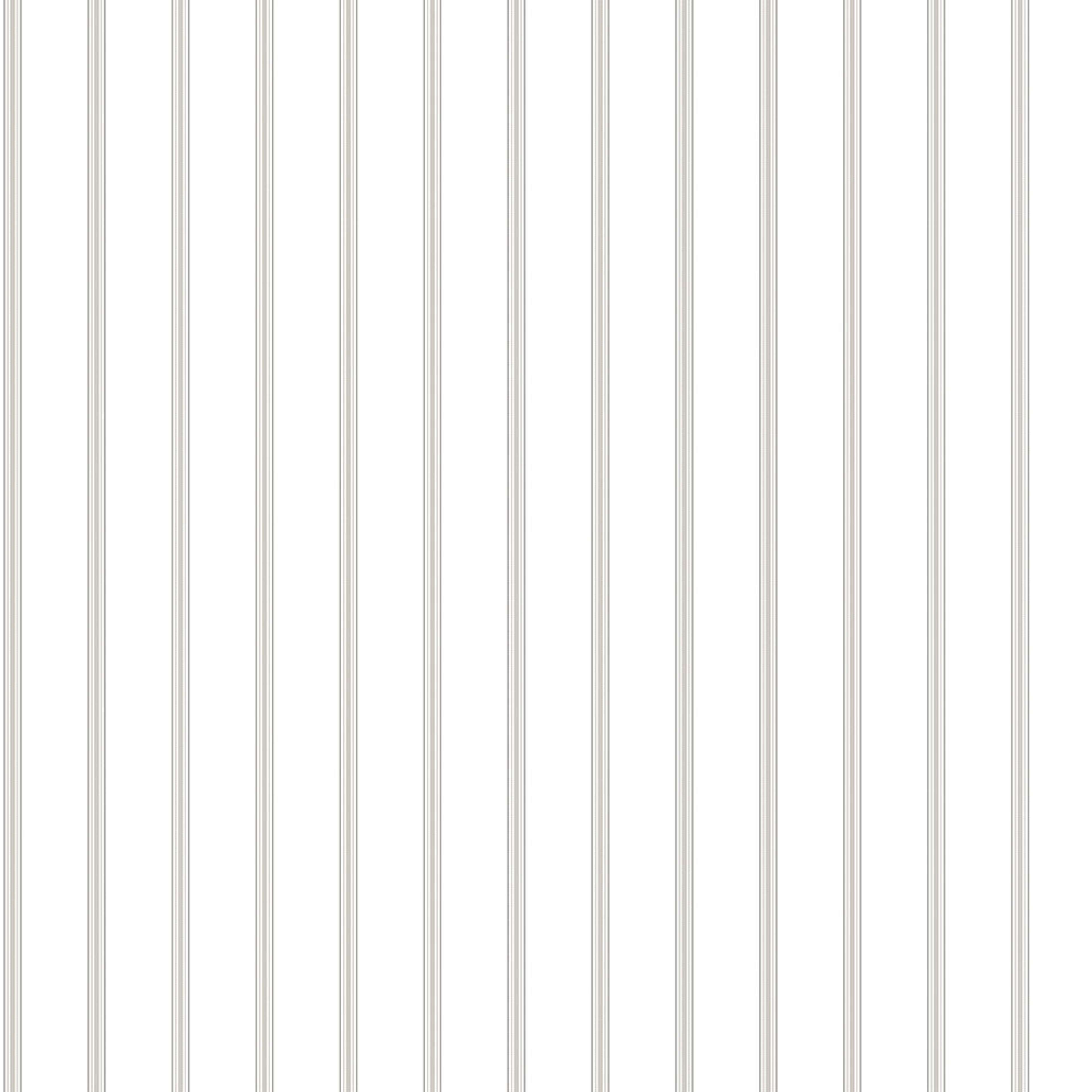 Napkin Stripe tapet med randigt mönster i vit och beige. Från kollektionen Just Kitchens. Nonwoven-material.