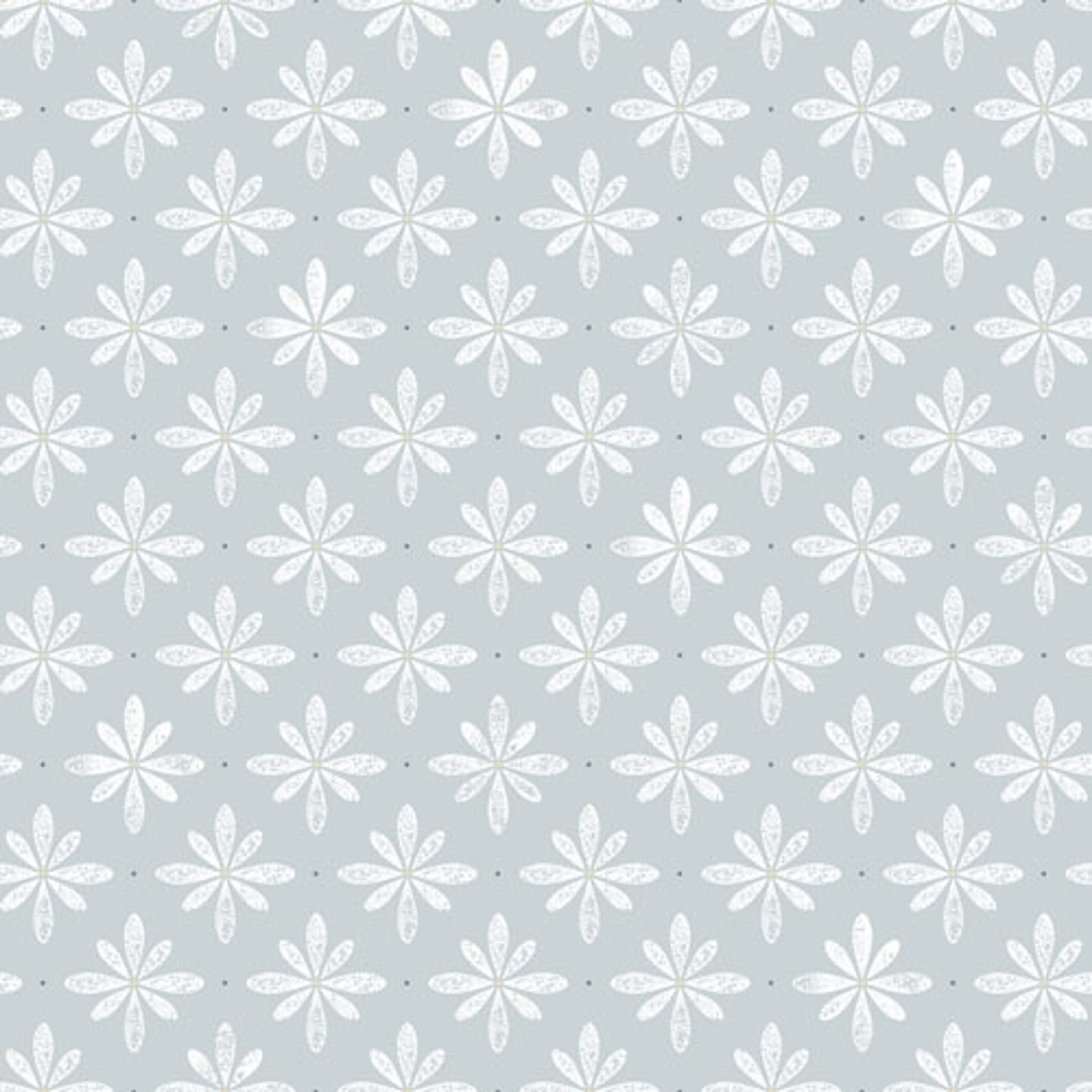 Flora tapet från Midbec med blommigt mönster i blå. Från kollektionen Havsblick. Nonwoven-material med rak passning.