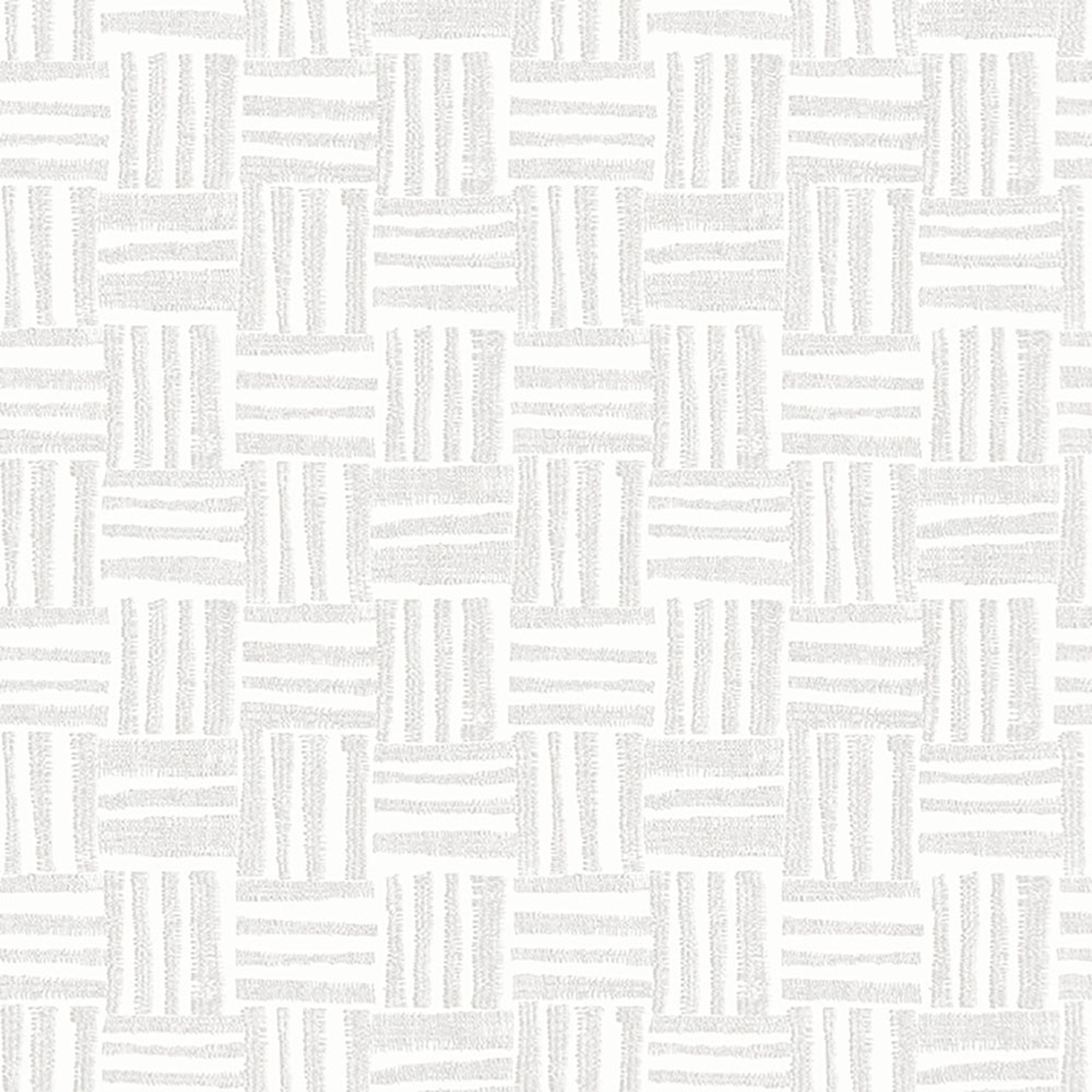 Pierrot vit, tapet tapet med småmönstrat mönster i vit. Från kollektionen Nature. Nonwoven-material med rak passning.