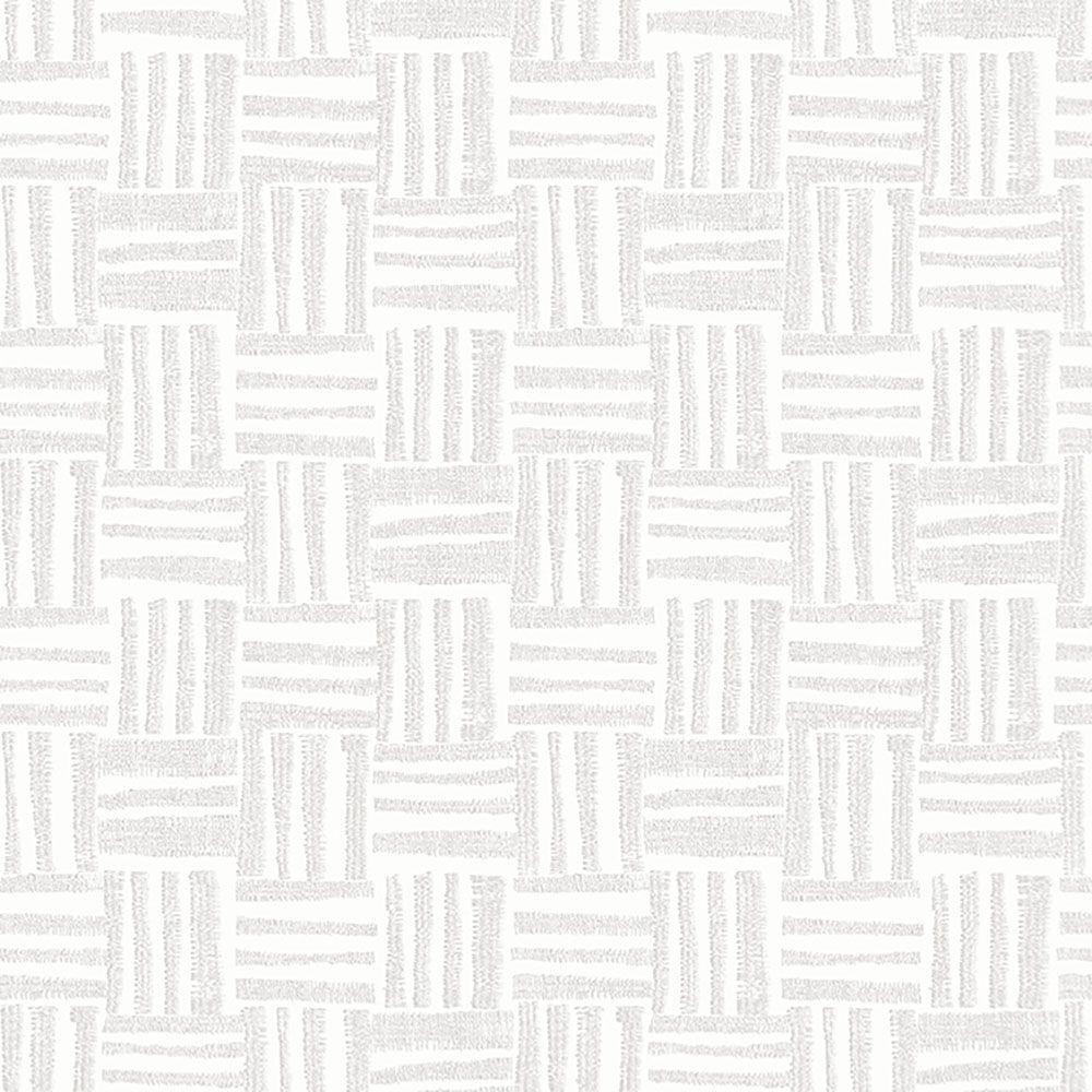 Pierrot vit, tapet tapet med småmönstrat mönster i vit. Från kollektionen Nature. Nonwoven-material med rak passning.