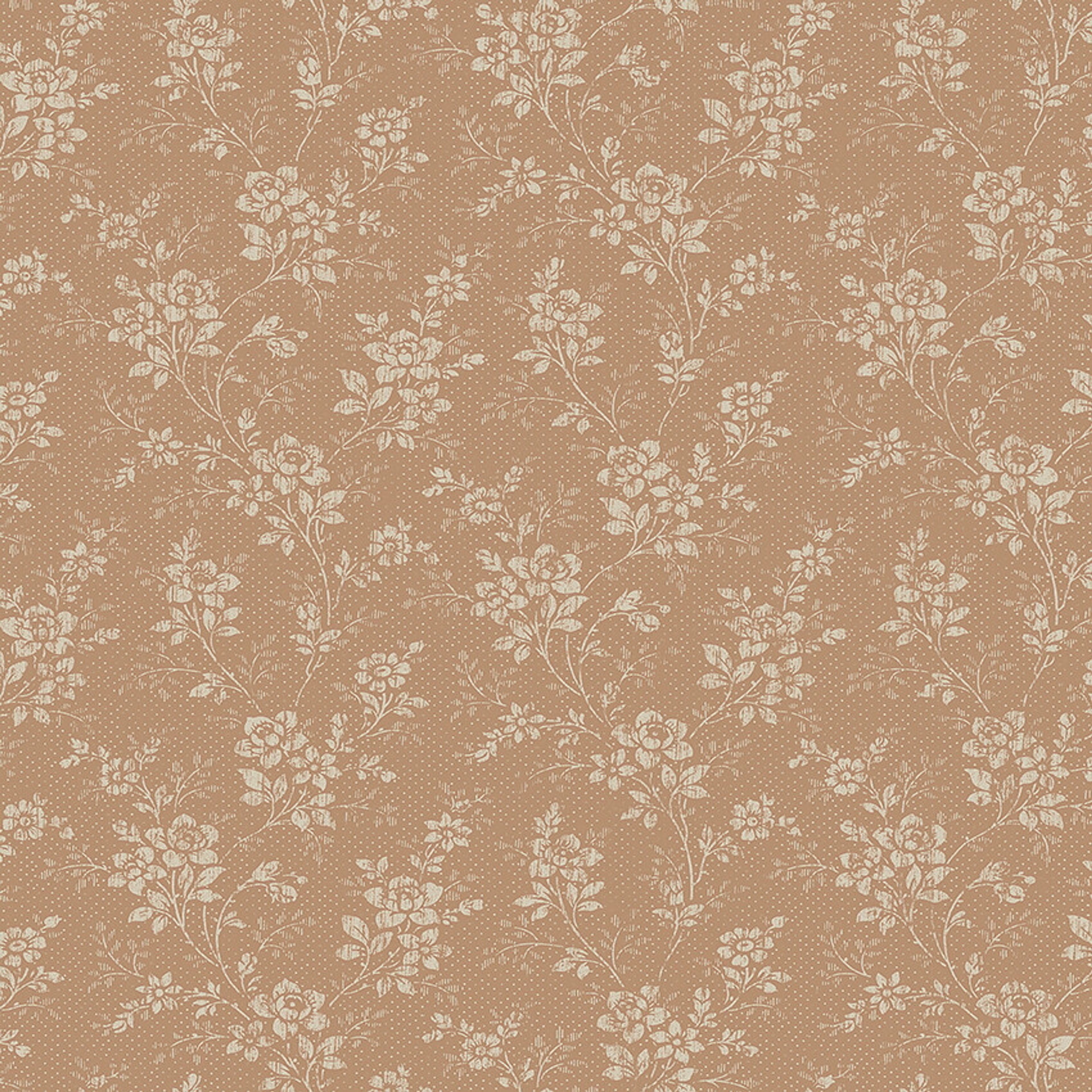 Hip Rose tapet med blommigt mönster i röd. Från kollektionen Woodland. Nonwoven-material med förskjuten passning.
