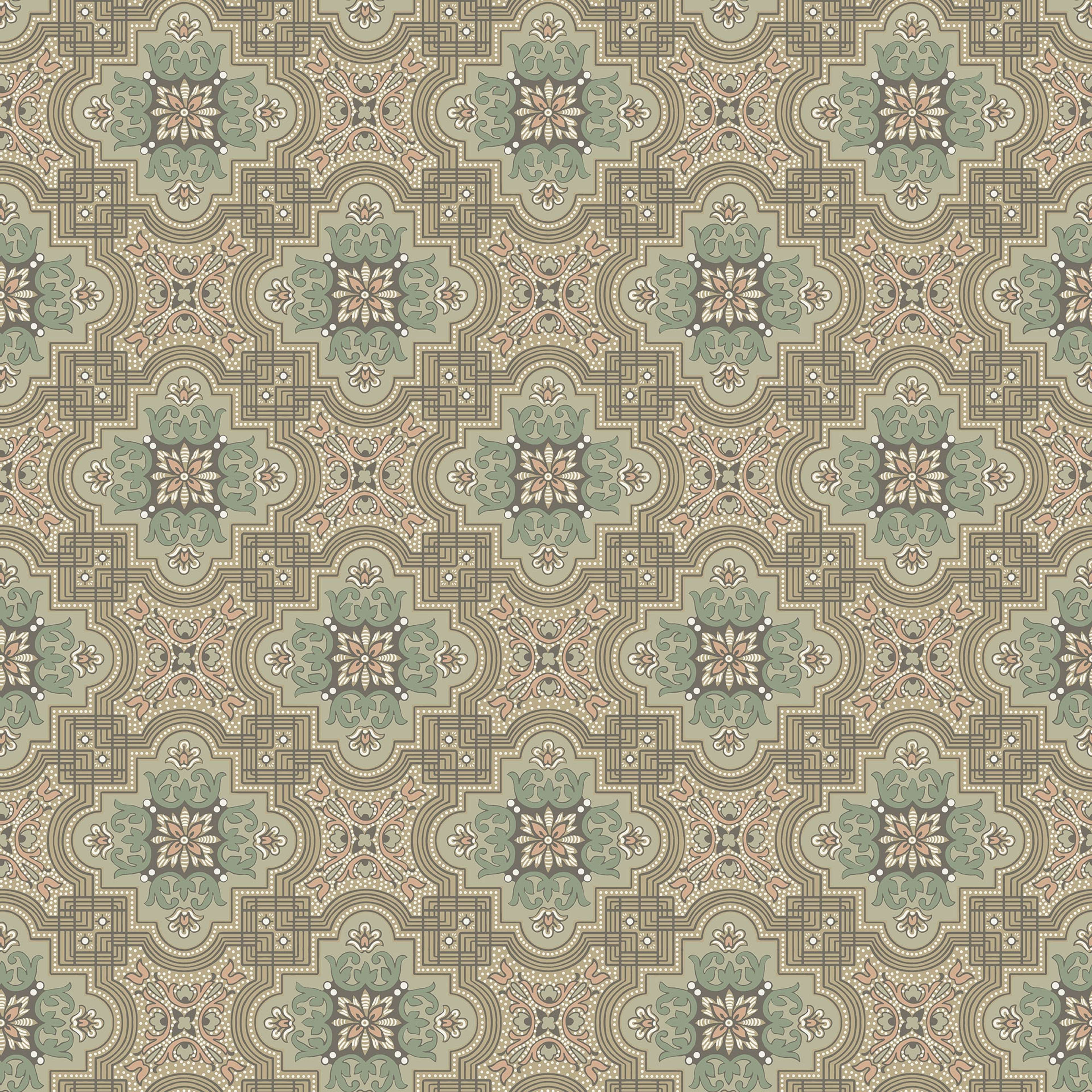 Alnön Beige tapet med geometriskt mönster i beige. Från kollektionen Gammalsvenska klassiker 1850–1950. Nonwoven-material med rak passning. Country, city-stil. Passar i vardagsrum och matsal.