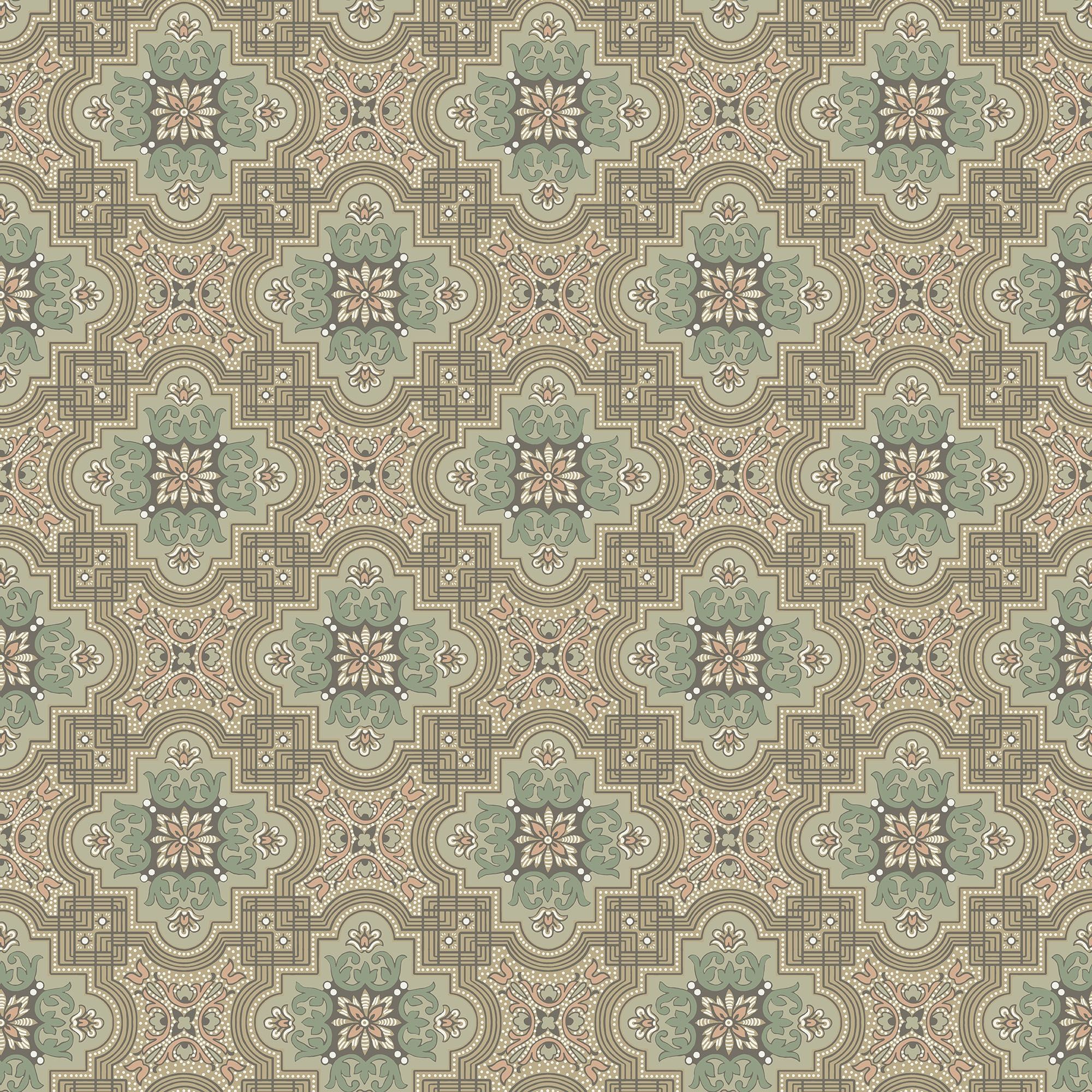 Alnön Beige tapet med geometriskt mönster i beige. Från kollektionen Gammalsvenska klassiker 1850–1950. Nonwoven-material med rak passning. Country, city-stil. Passar i vardagsrum och matsal.