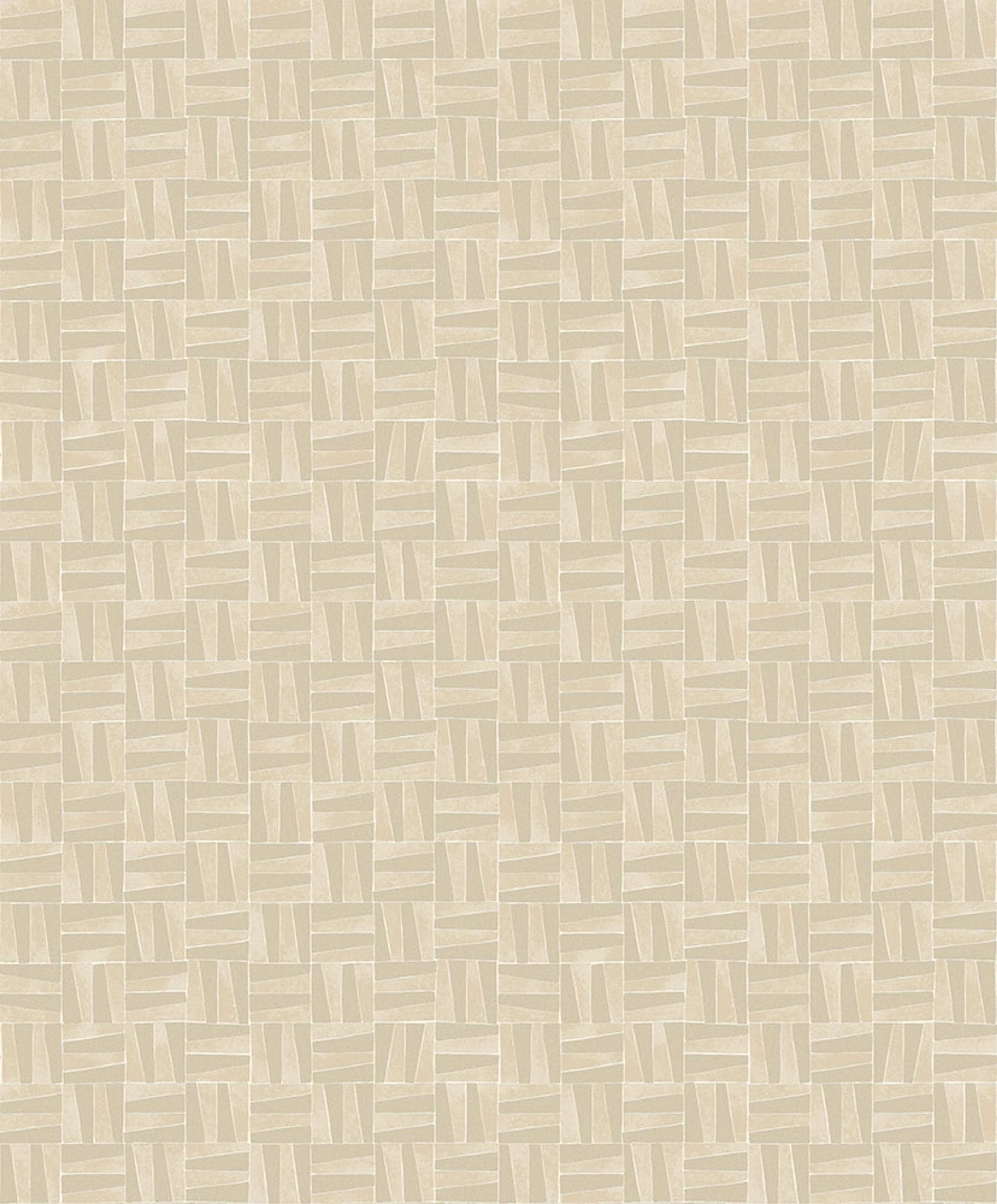 Olan, beige tapet tapet med geometriskt mönster i beige. Från kollektionen Aquila. Nonwoven-material med rak passning.