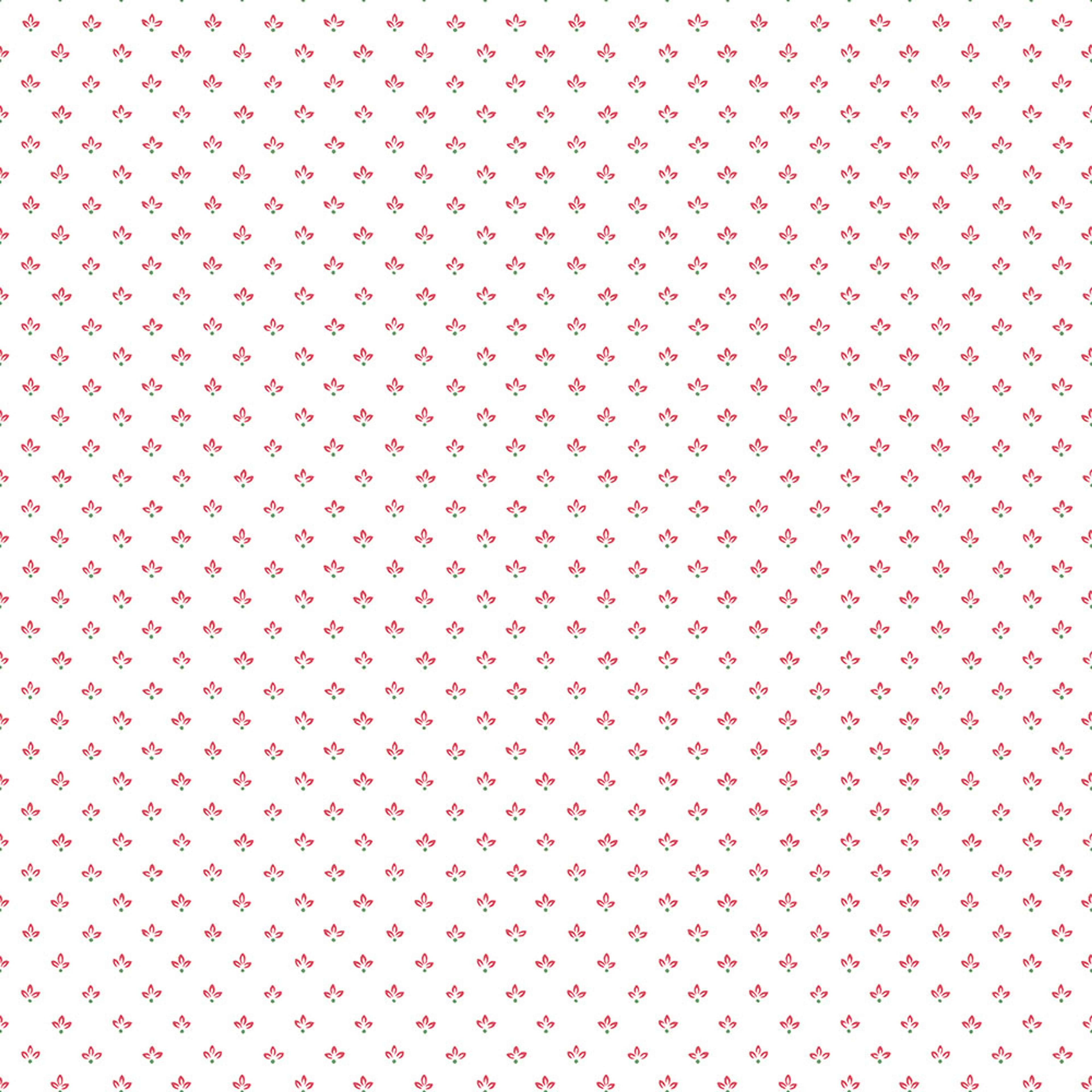 Tri Leaf tapet i vit och röd. Från kollektionen Just Kitchens. Nonwoven-material med rak passning.