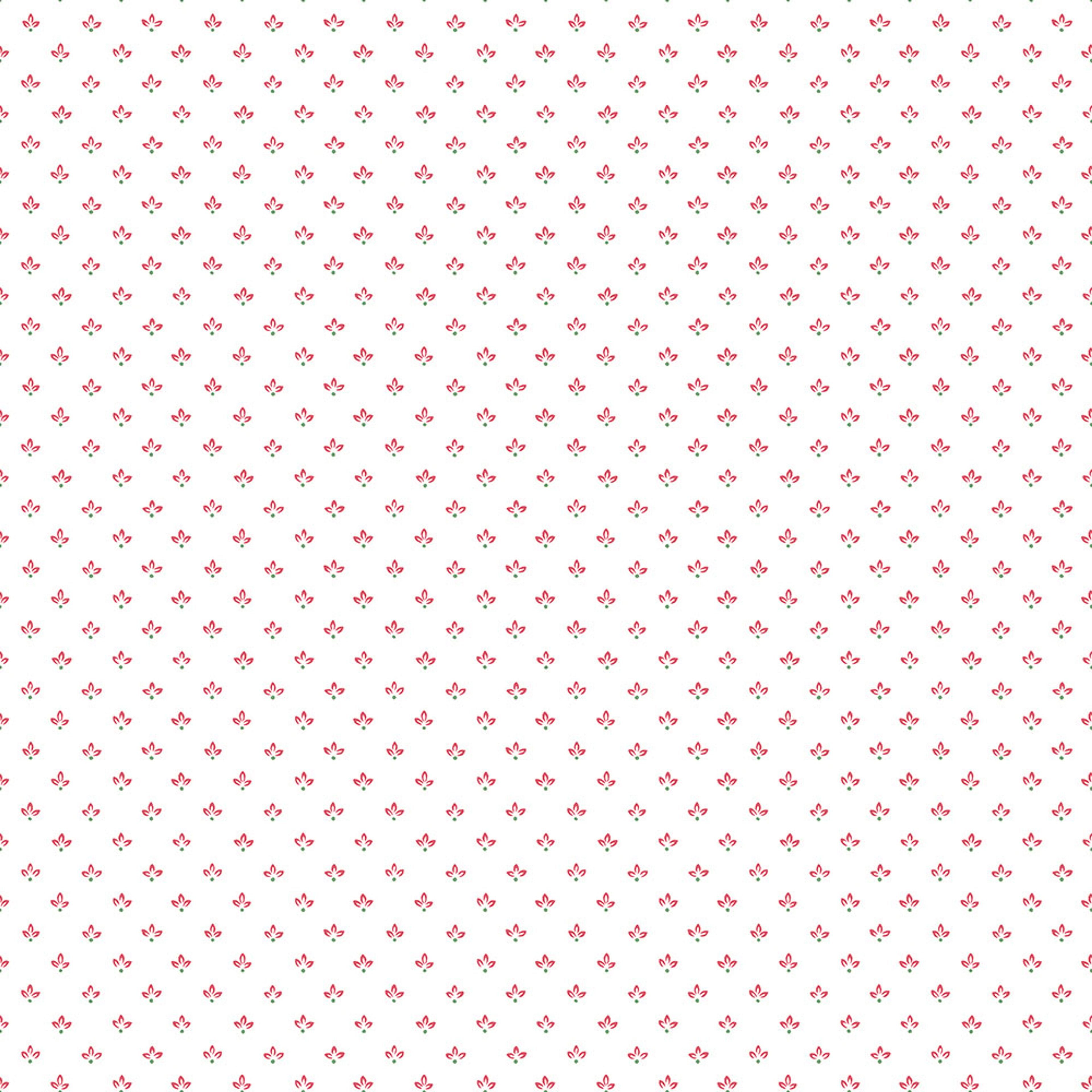 Tri Leaf tapet i vit och röd. Från kollektionen Just Kitchens. Nonwoven-material med rak passning.