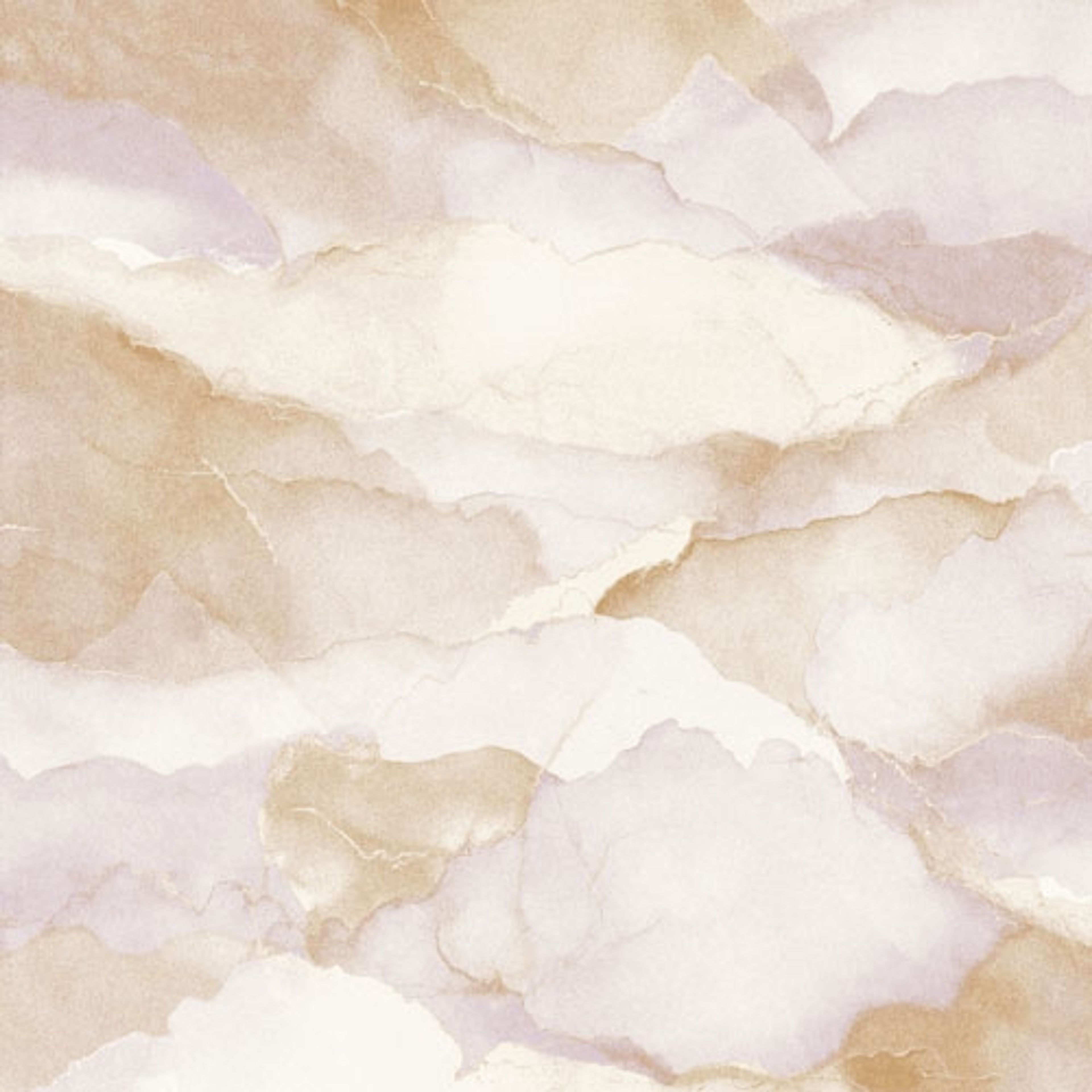Cloud pastel tapet med himmel mönster i brun. Från kollektionen lotus. Nonwoven-material med förskjuten passning.