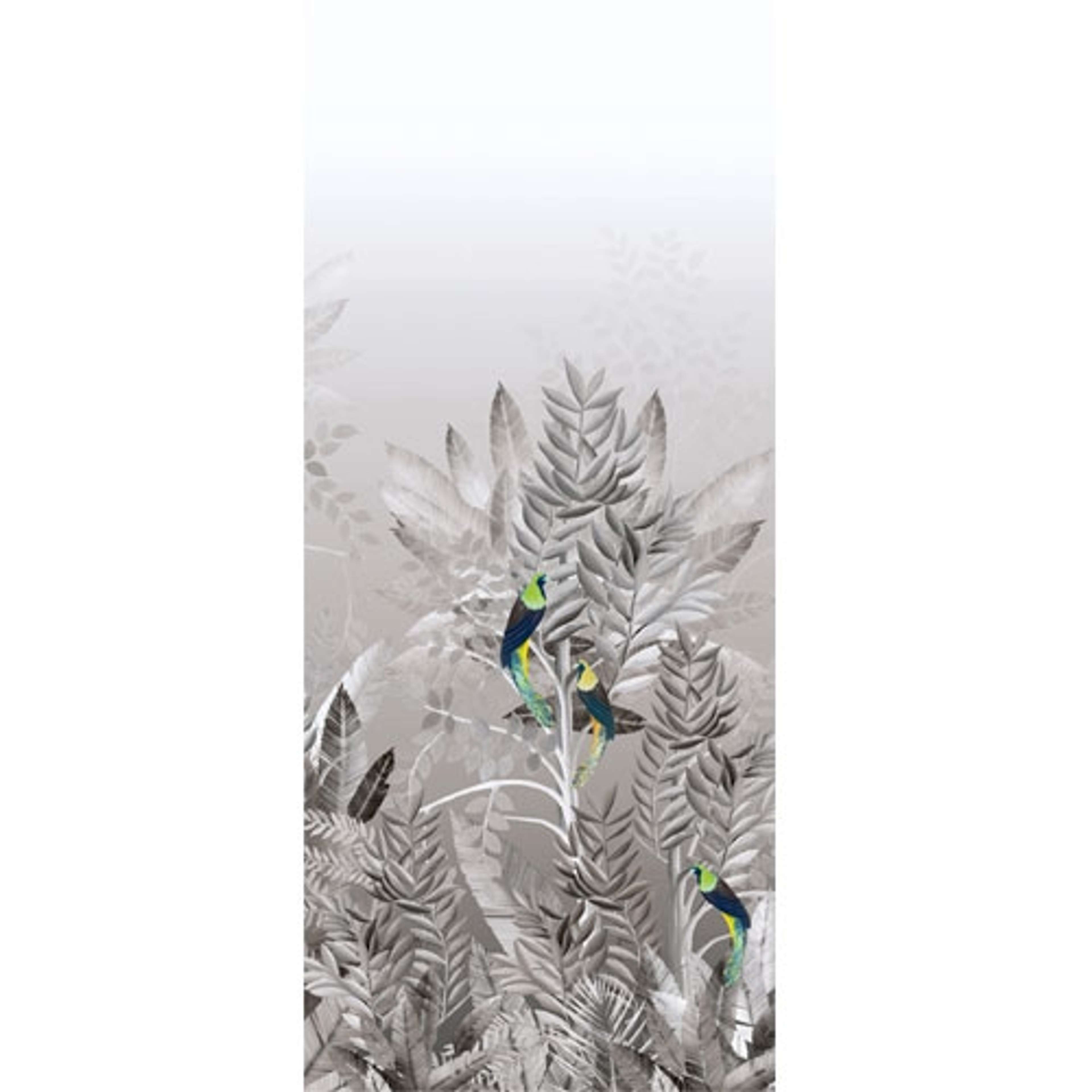 Tribute Lunar tapet tapet från Midbec med botaniskt mönster i grå. Från kollektionen Tribute. Nonwoven-material. Passar i vardagsrum, matsal och hall.