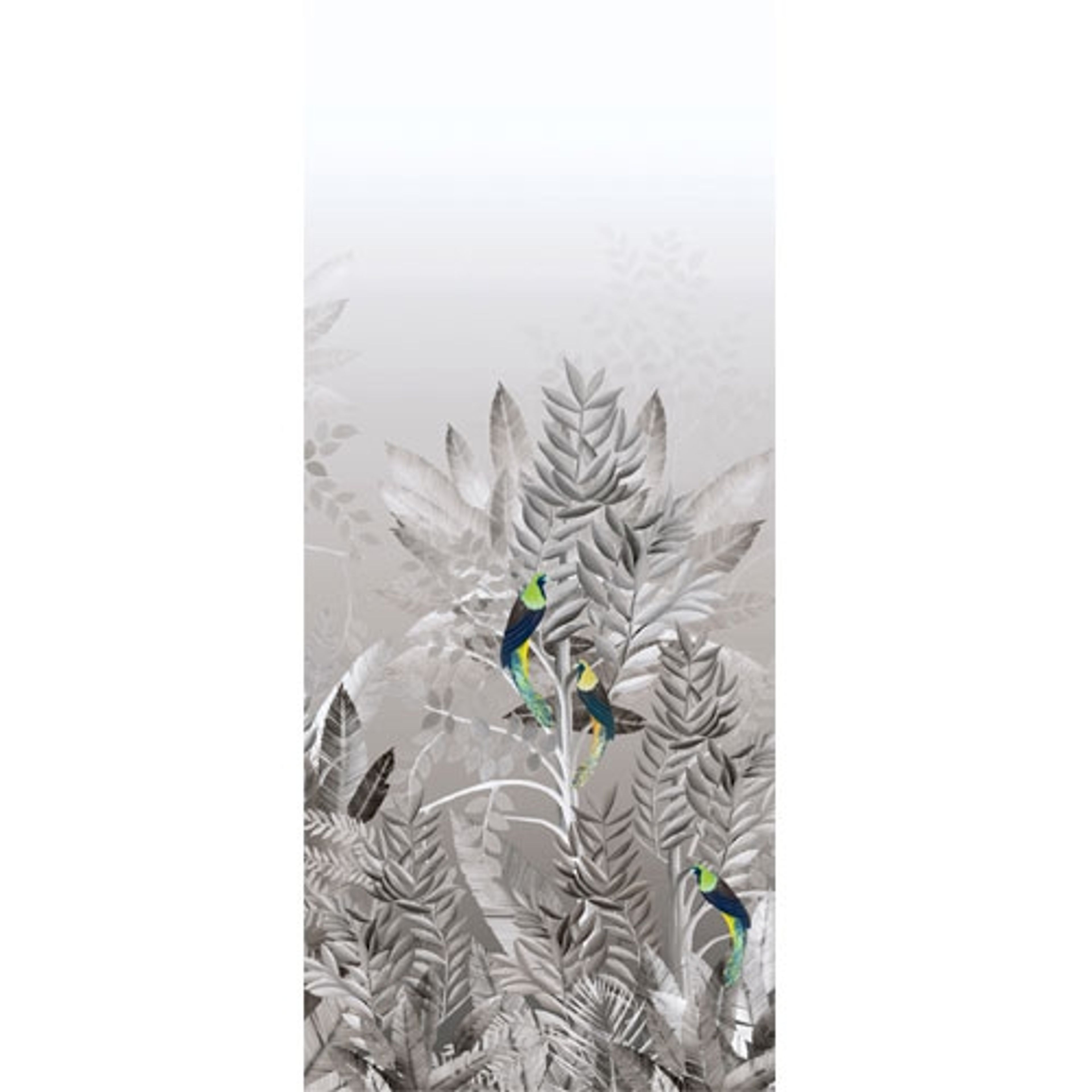 Tribute Lunar tapet tapet från Midbec med botaniskt mönster i grå. Från kollektionen Tribute. Nonwoven-material. Passar i vardagsrum, matsal och hall.