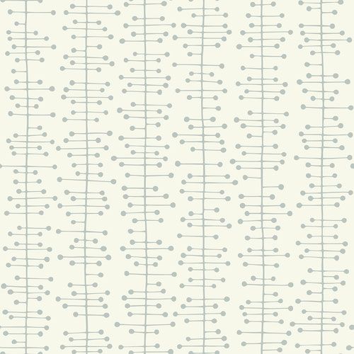 Muscat Small Moonstone tapet från Midbec med retro mönster i vit. Från kollektionen Kinfolk. Nonwoven-material med rak passning.