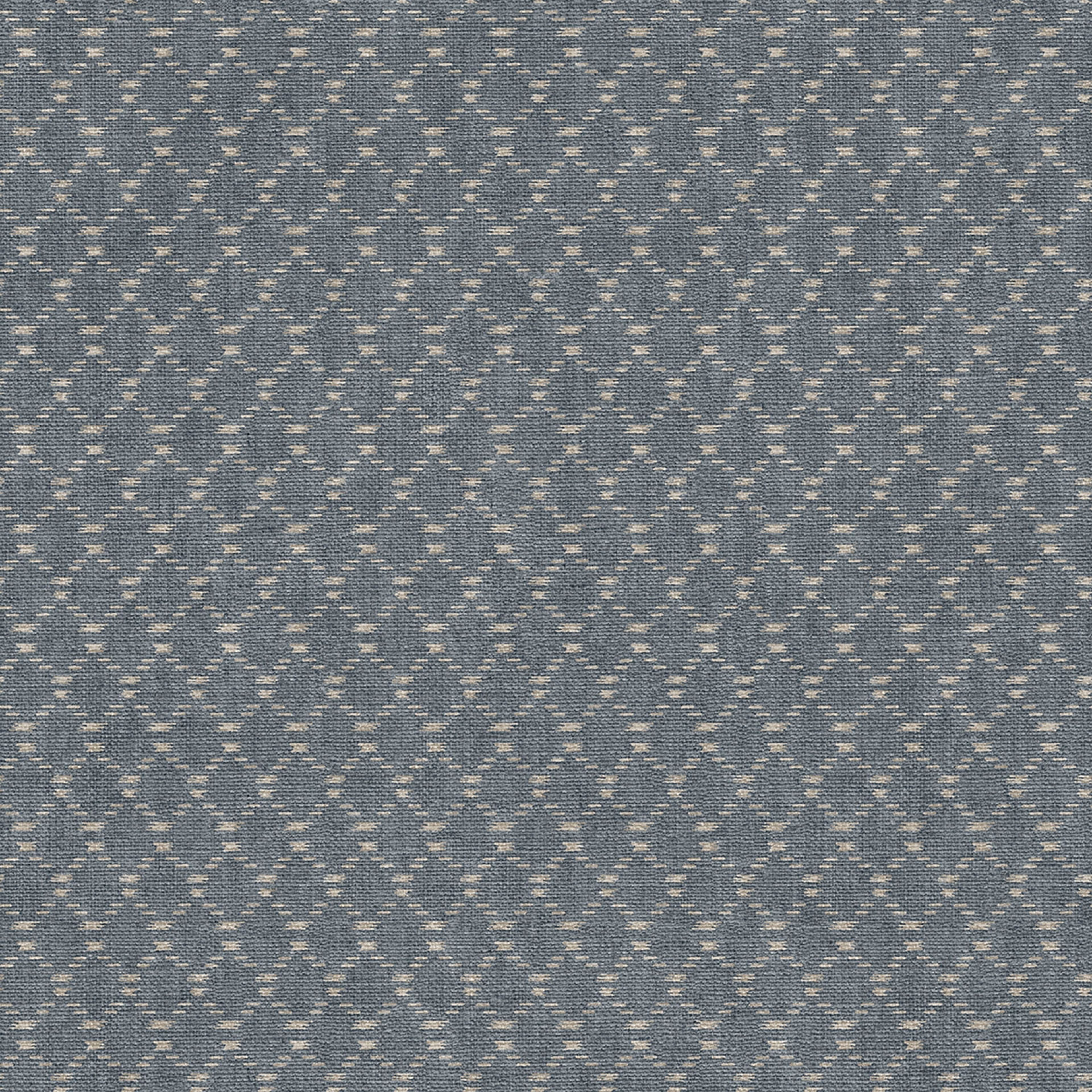 Ikat Textile tapet med trellis mönster i blå. Från kollektionen Tahiti. Nonwoven-material med rak passning. Passar i vardagsrum, matsal och hall.