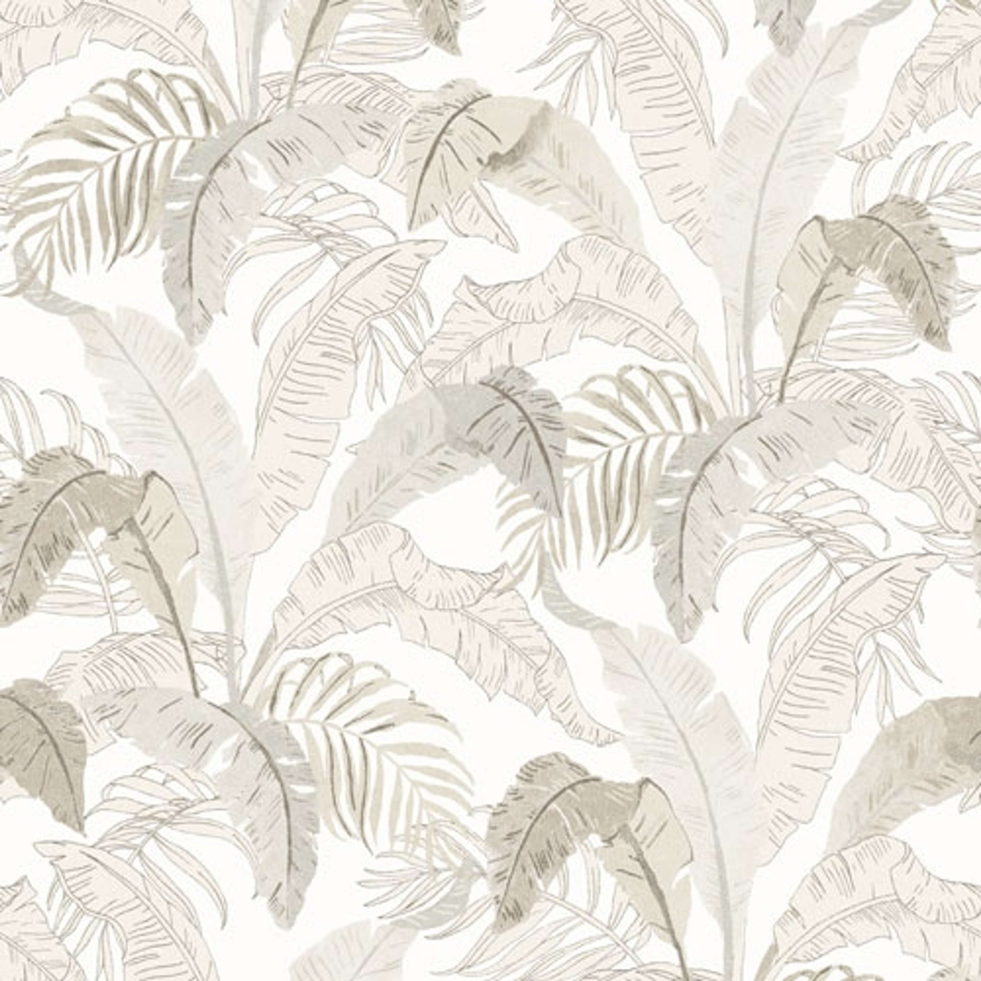 Botanic snow tapet med botaniskt mönster i vit. Från kollektionen lotus. Nonwoven-material med rak passning.
