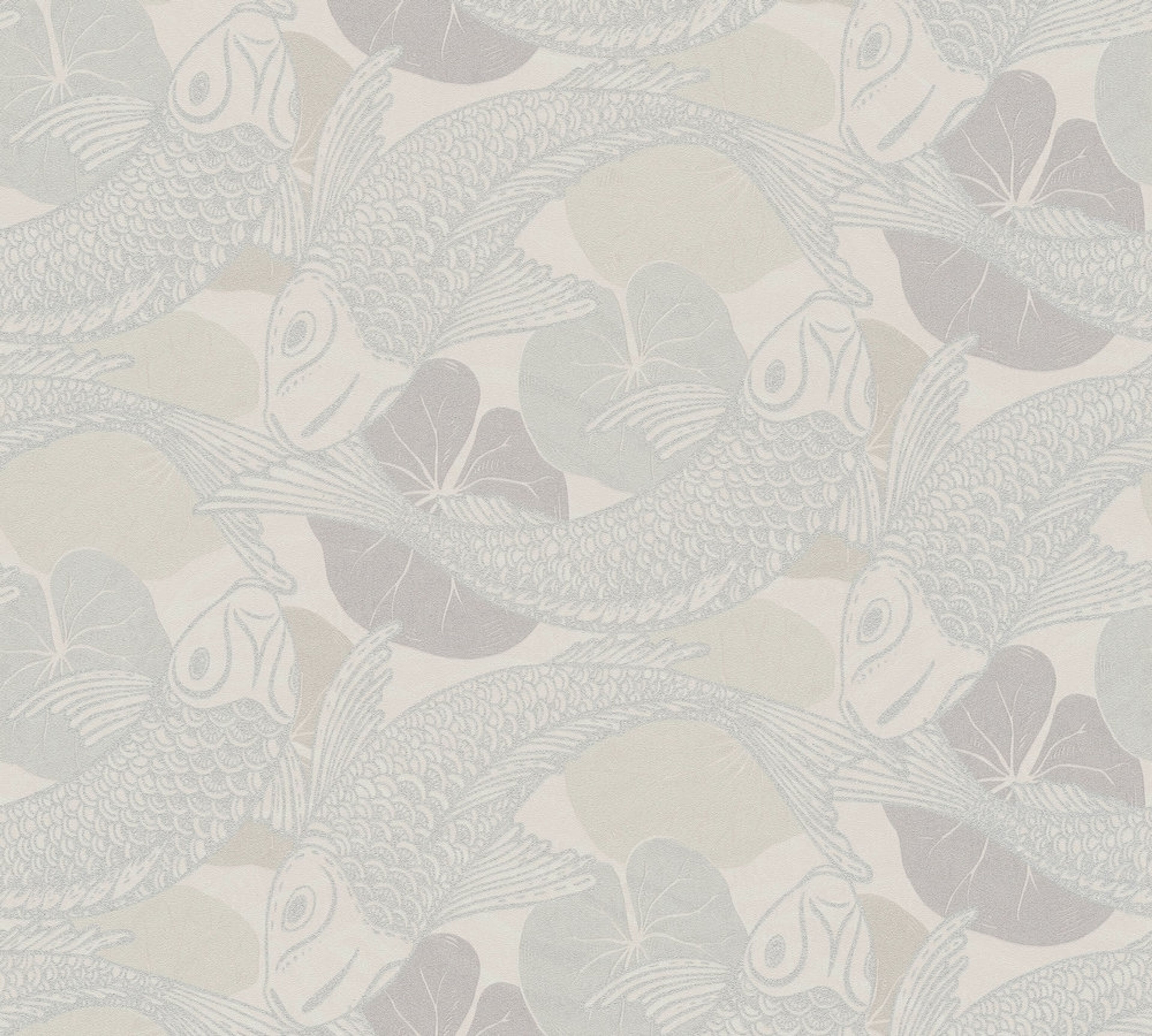 Mio - Tokio strukturtapet i grå och silver tapet med djur mönster i beige. Från kollektionen metropolitan stories 2. Nonwoven-material med rak passning. Passar i vardagsrum och matsal.