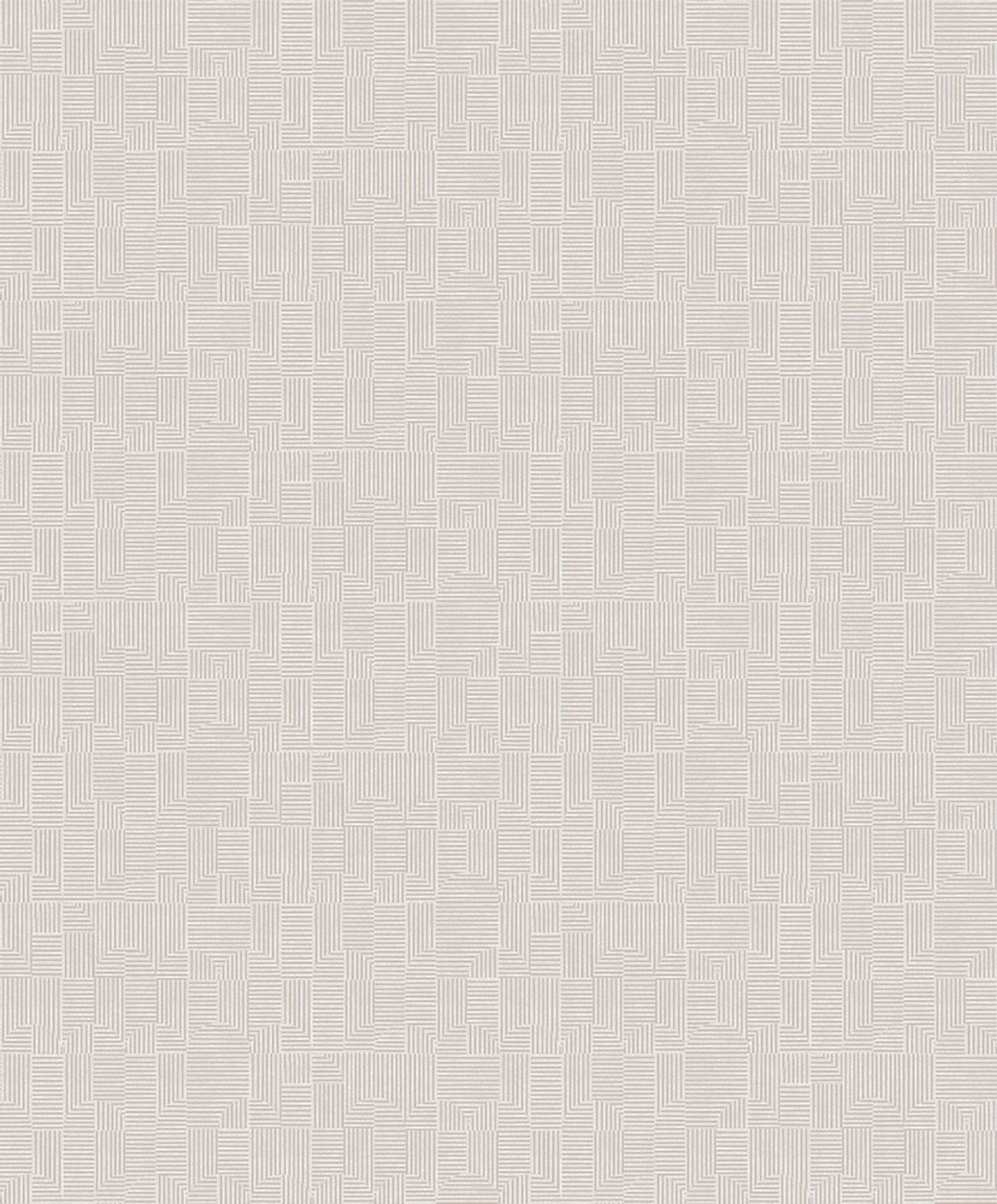 Manzoni, beige tapet tapet med geometriskt mönster i beige. Från kollektionen Aquila. Nonwoven-material med förskjuten passning.